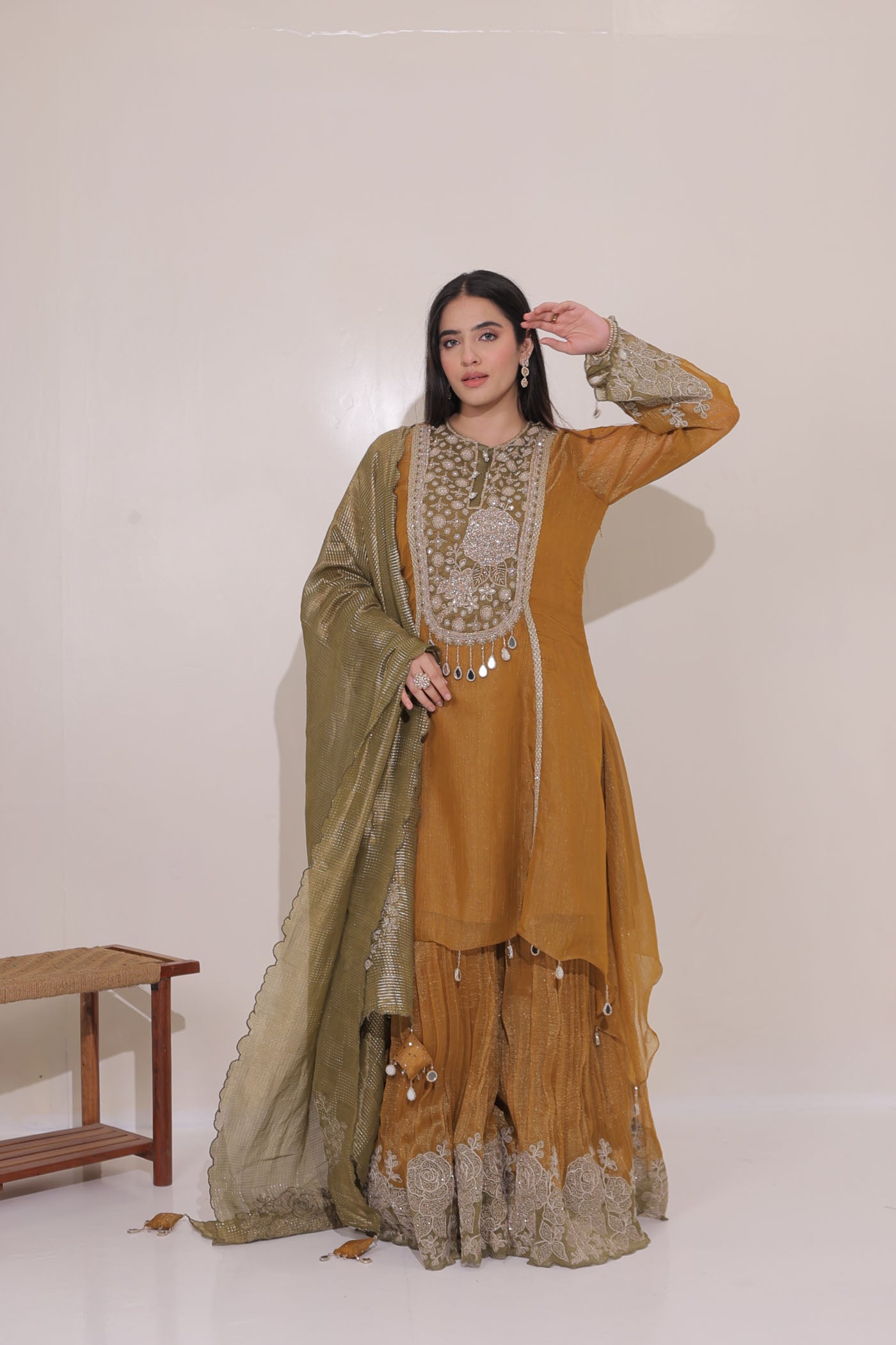 Amayra Sharara Suit Set With Dupatta