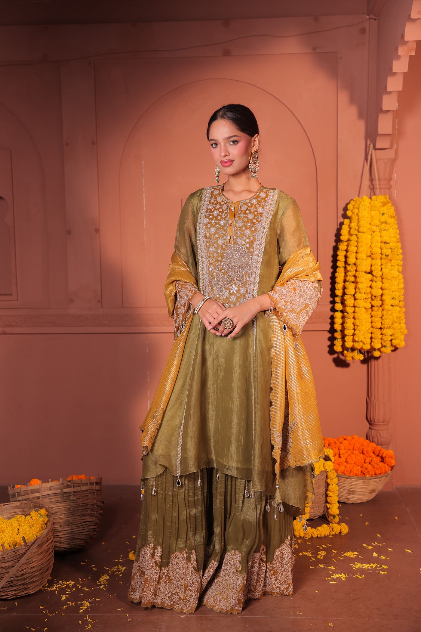 Amayra Sharara Suit Set With Dupatta