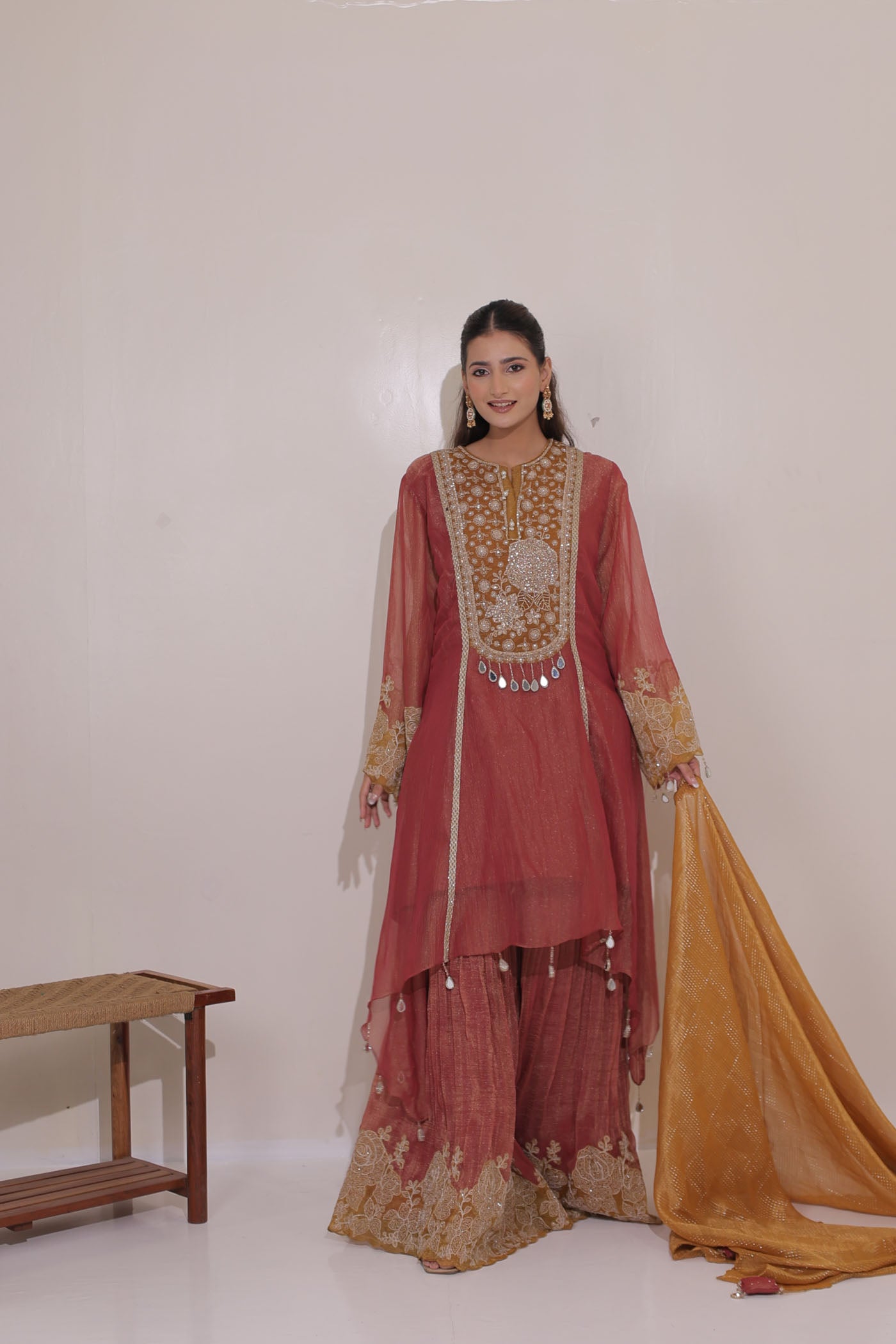 Amayra Sharara Suit Set With Dupatta