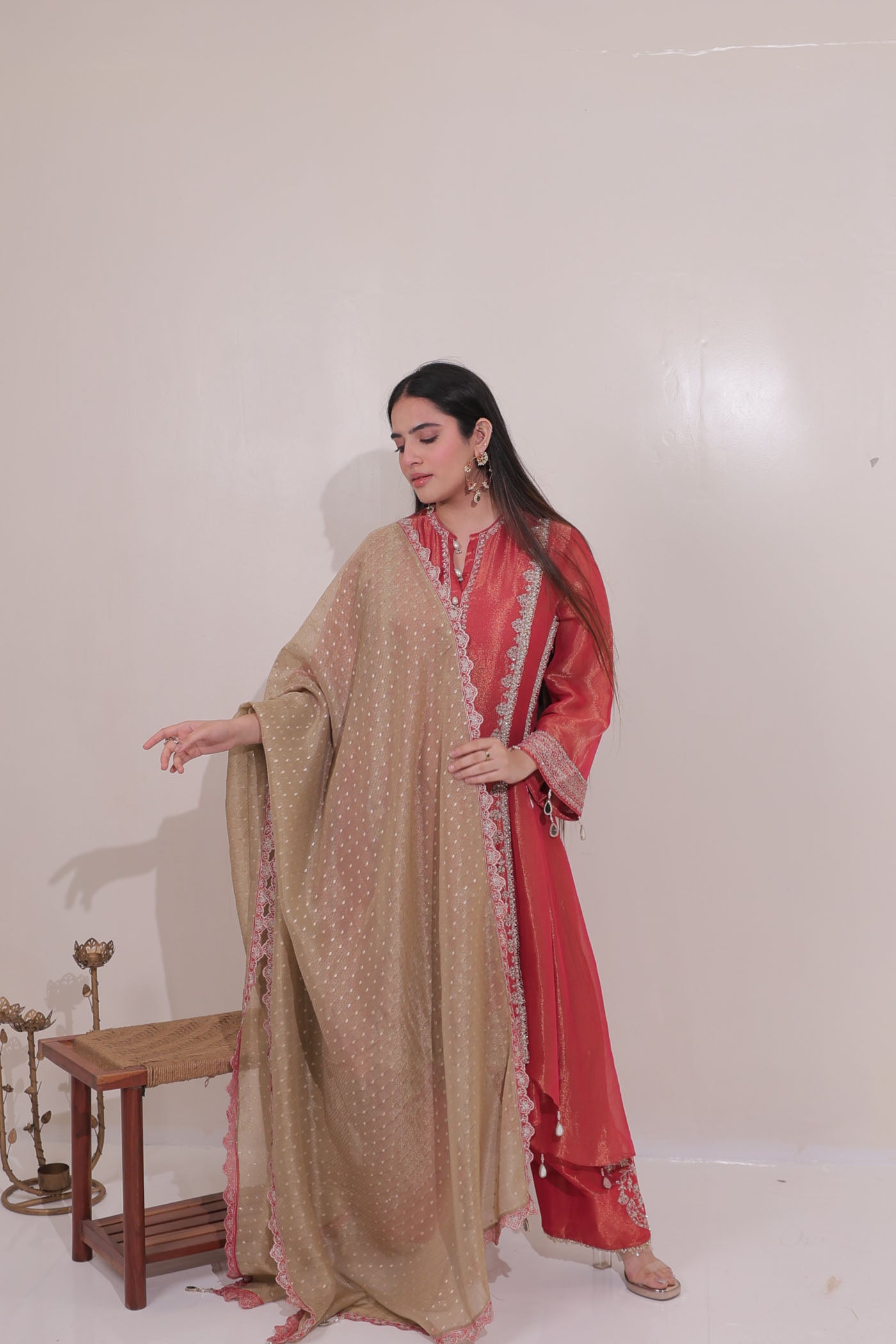 Inaaya Farsan Salwar Suit Set With Dupatta