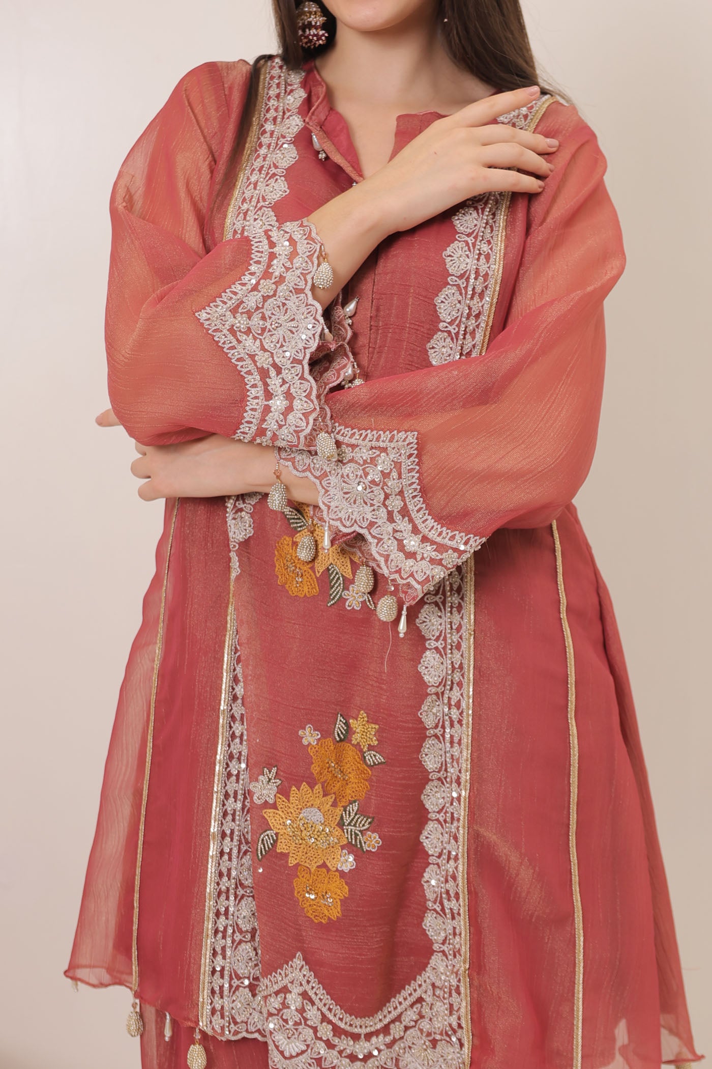 Amara Farsan Salwar Suit Set With Dupatta