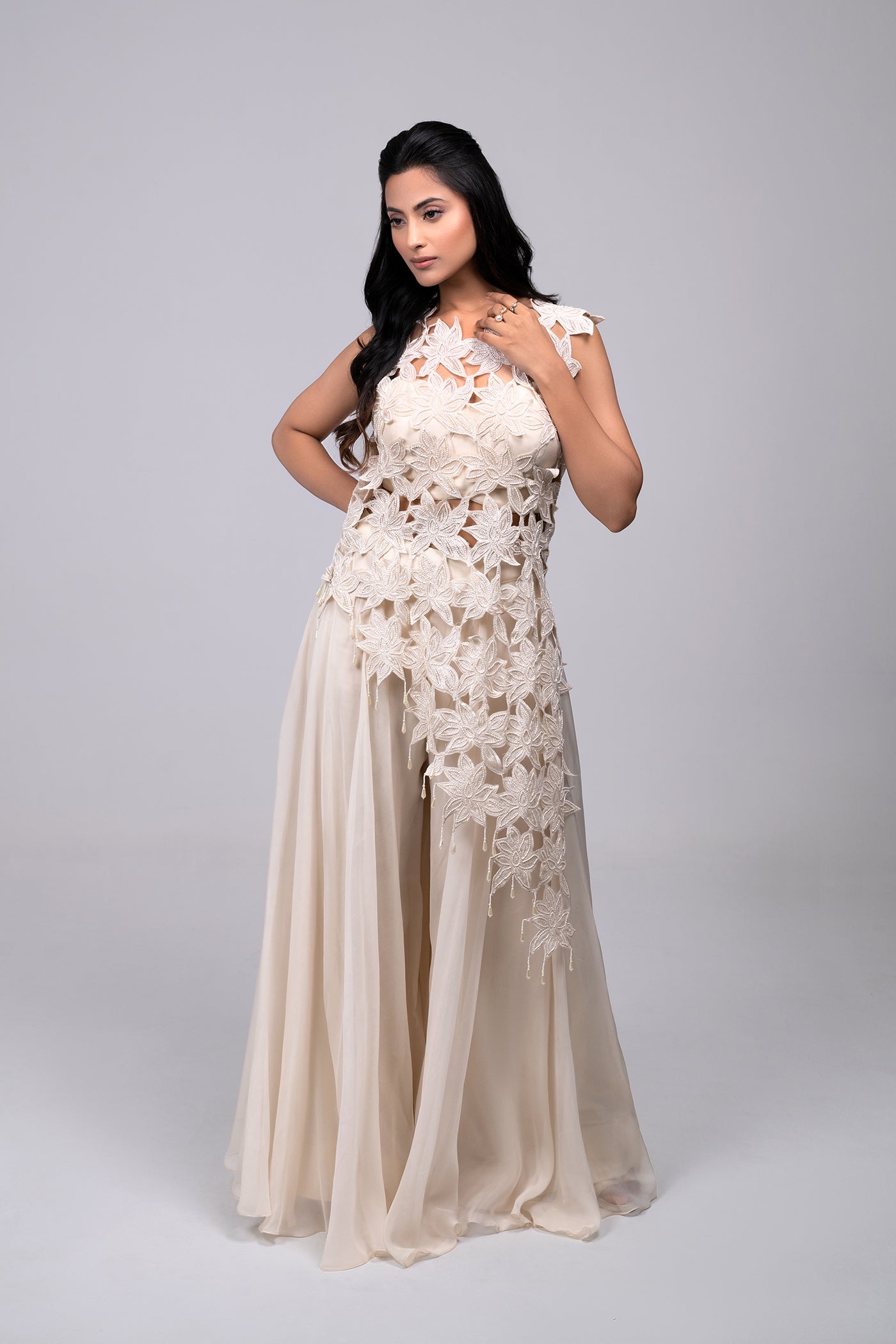 Eden Asymmetric Top And Palazzo Set