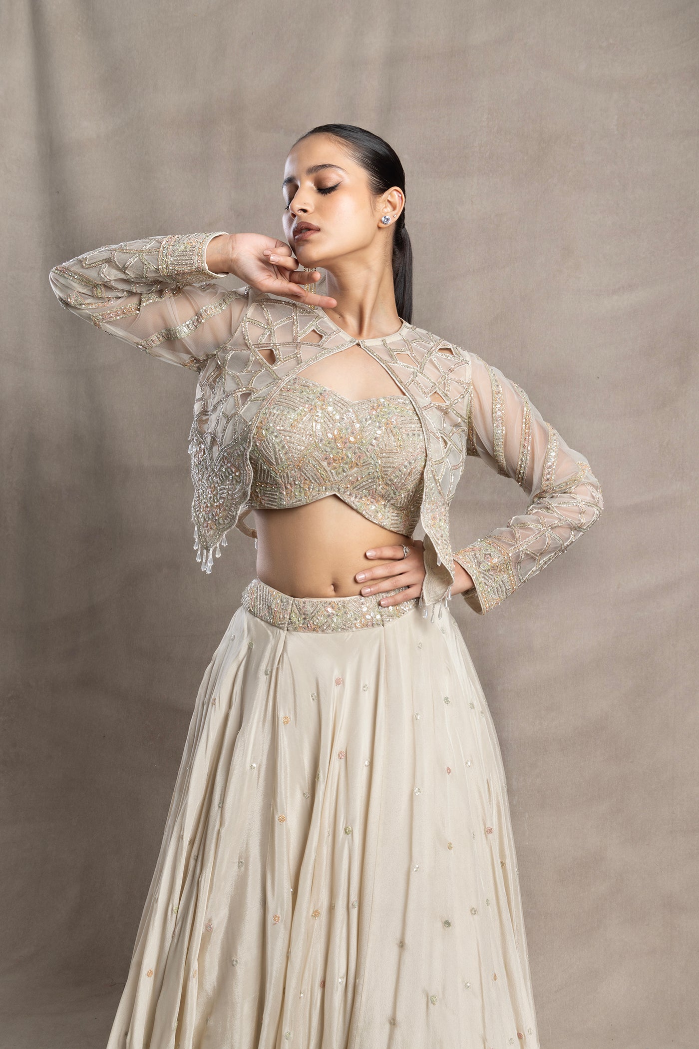 Starlit Jacket And Skirt Set