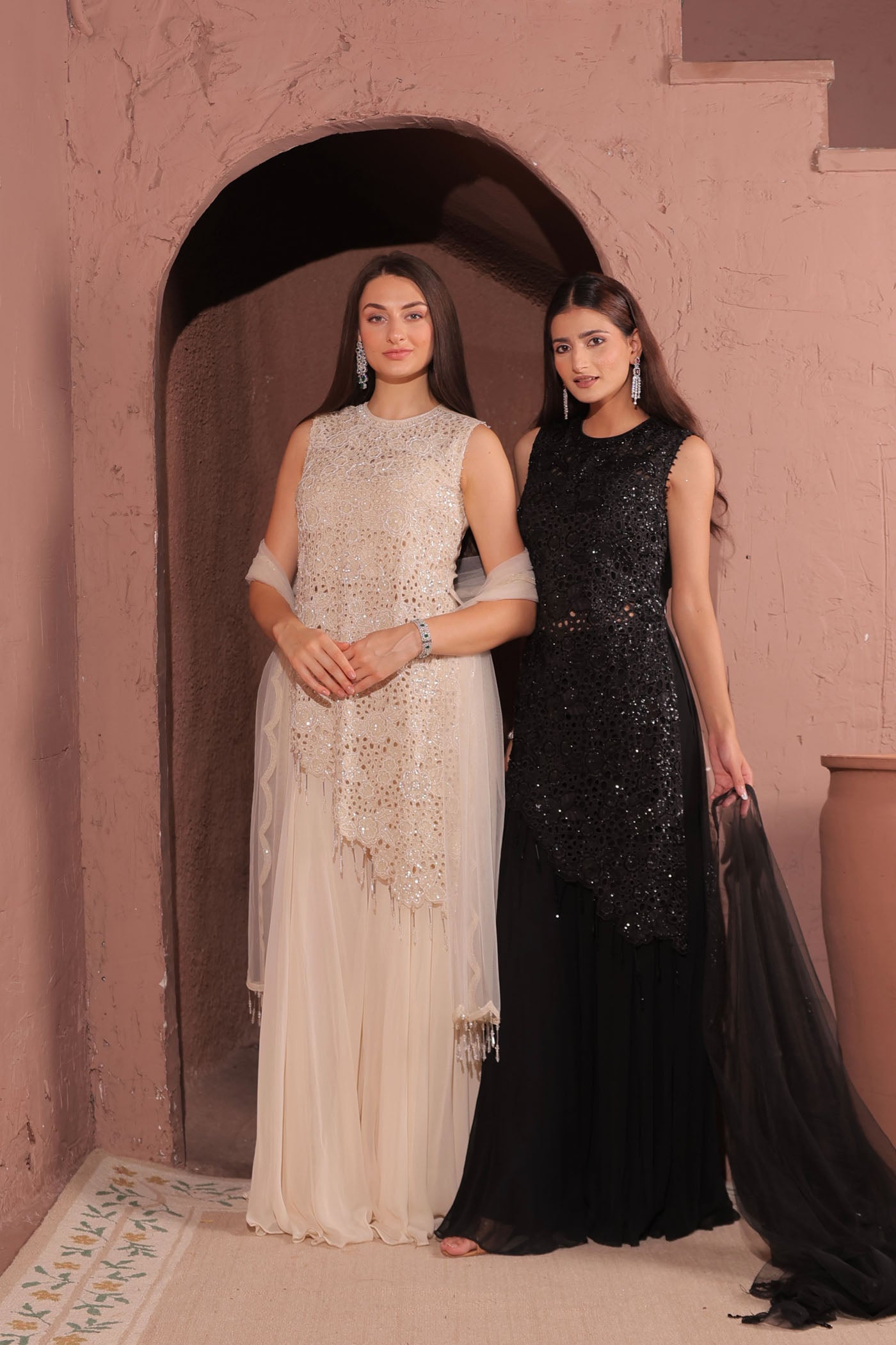 Sharnamli Mehra In Majesty asymetric top with flared pants and dupatta