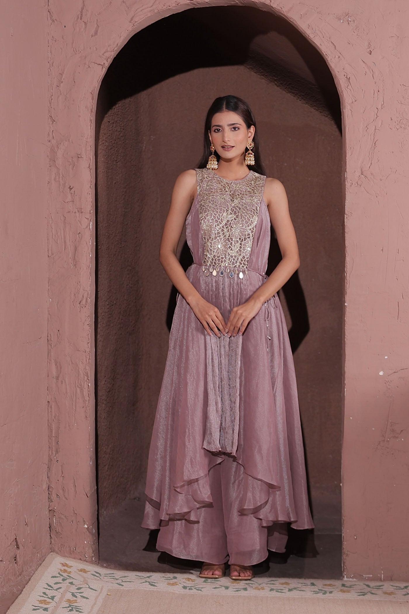 Ritika Bhandari In Aeris asymetric kurta with plazzo