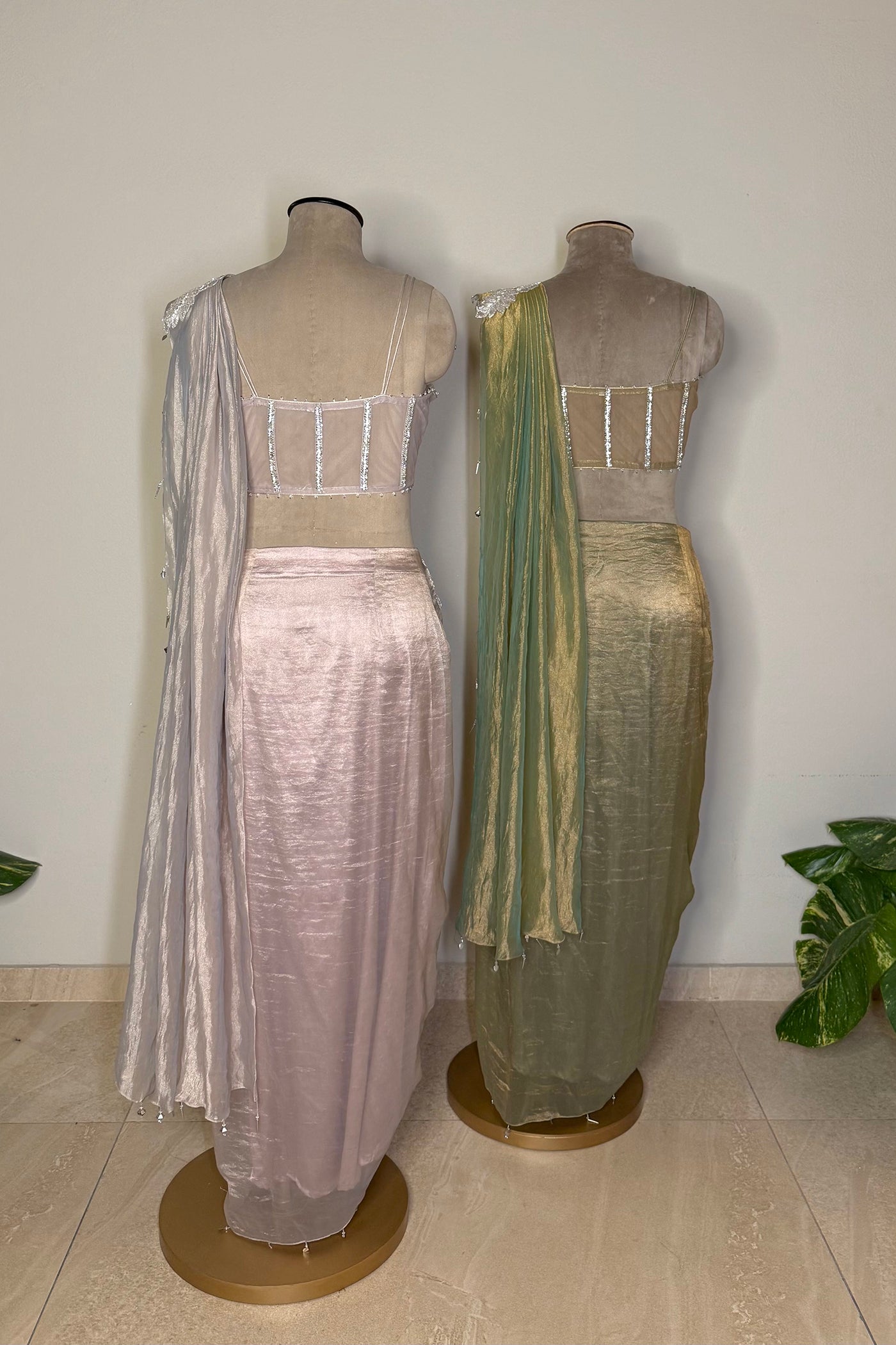 Serra Drape Saree with Corset Blouse