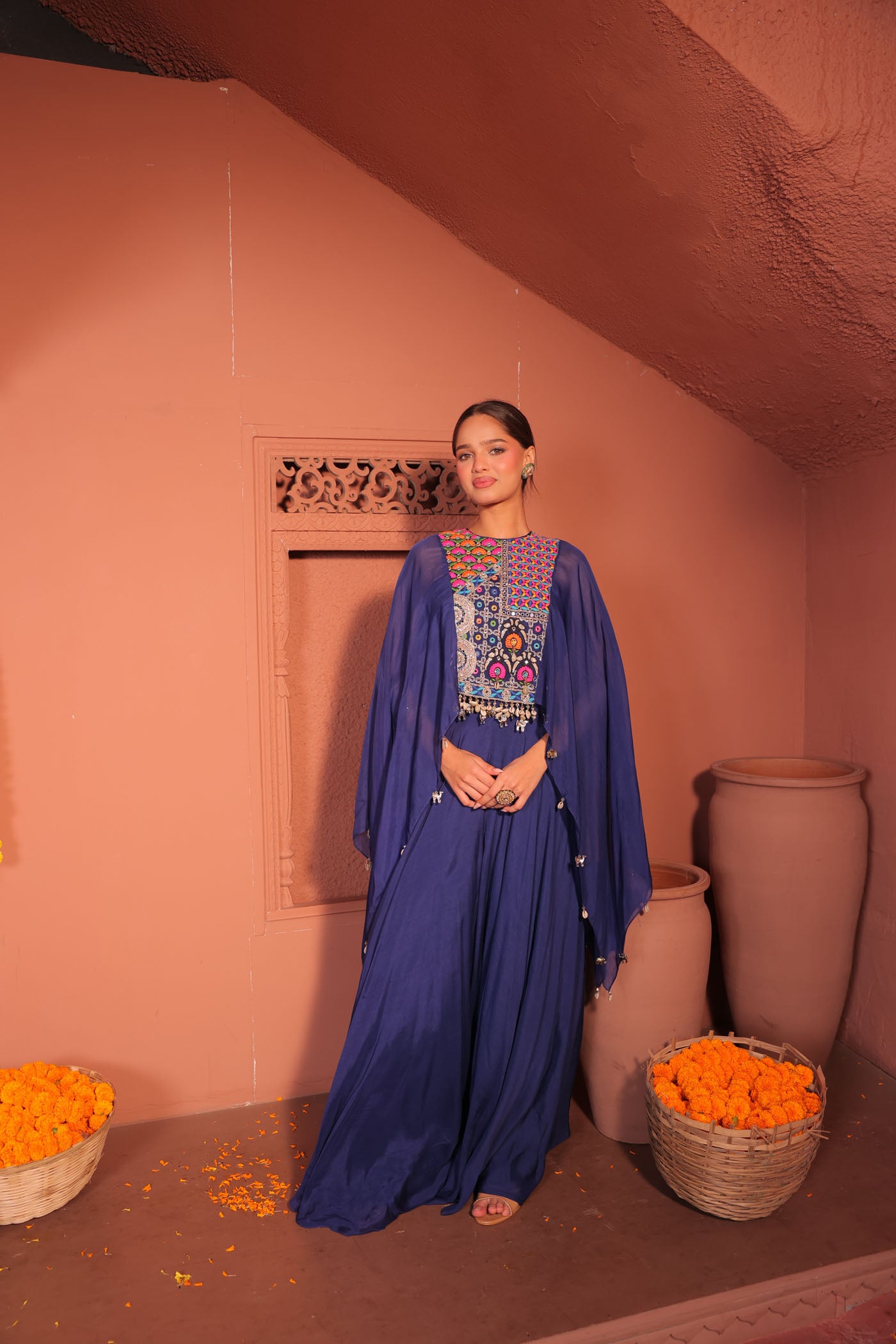 Ekisha Palazzo with Short Kaftan