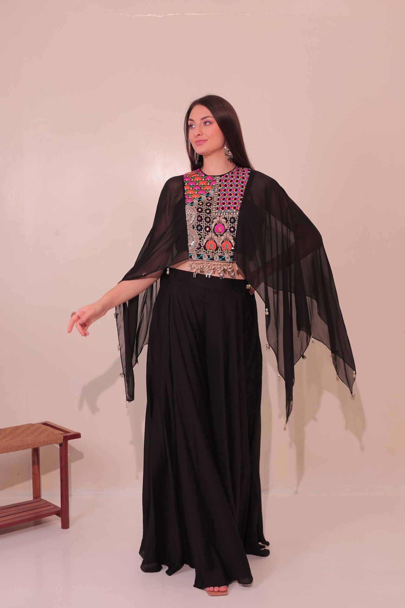 Ekisha Palazzo with Short Kaftan