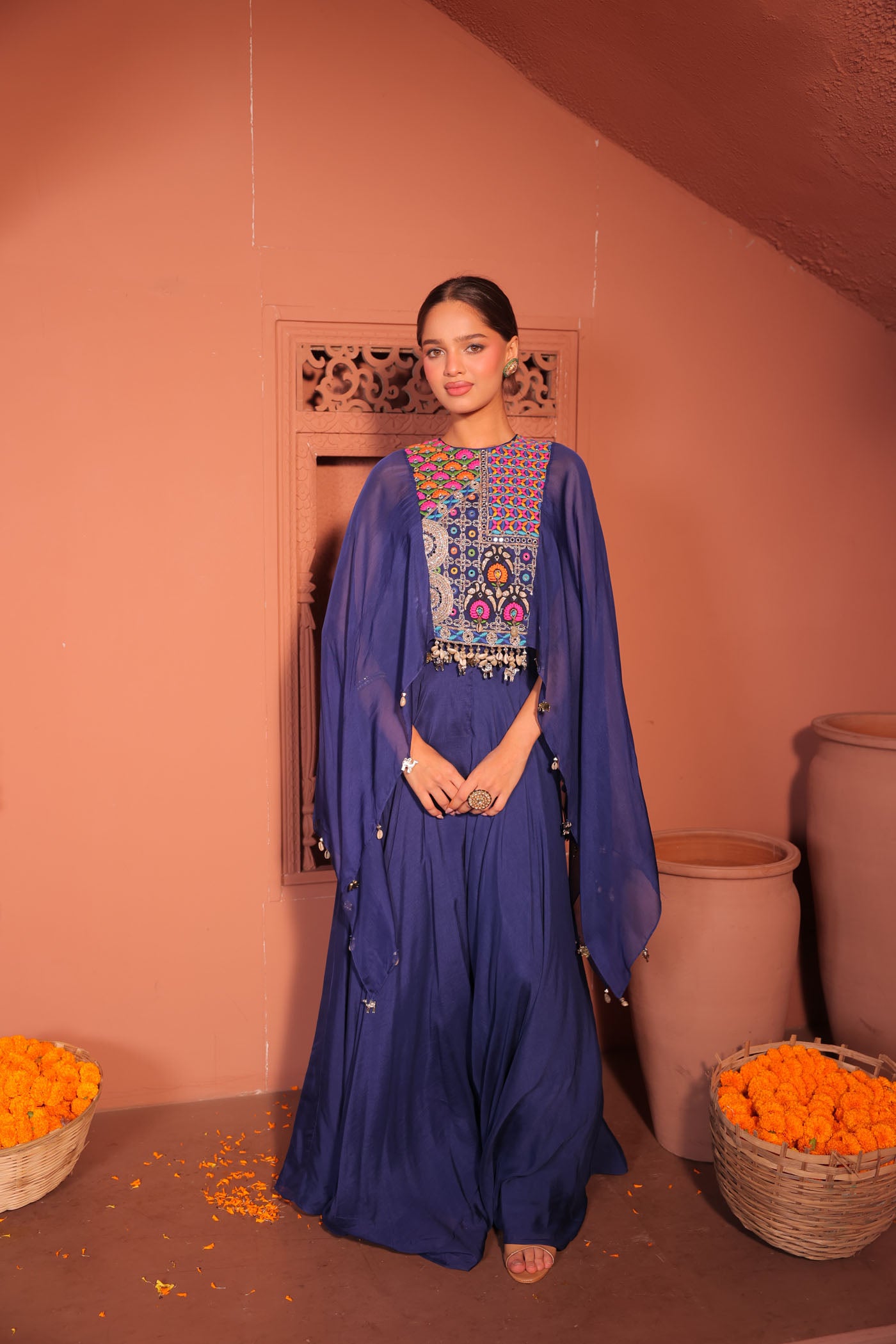 Ekisha Palazzo with Short Kaftan