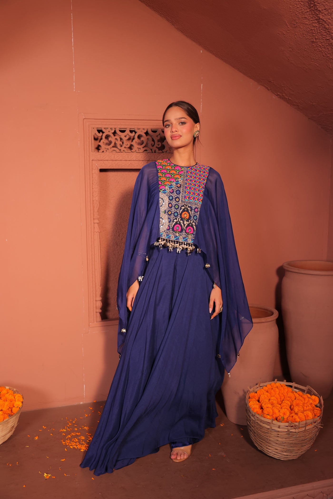 Ekisha Palazzo with Short Kaftan