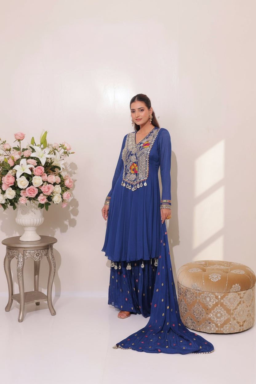 Nysa Sharara Suit Set With Dupatta