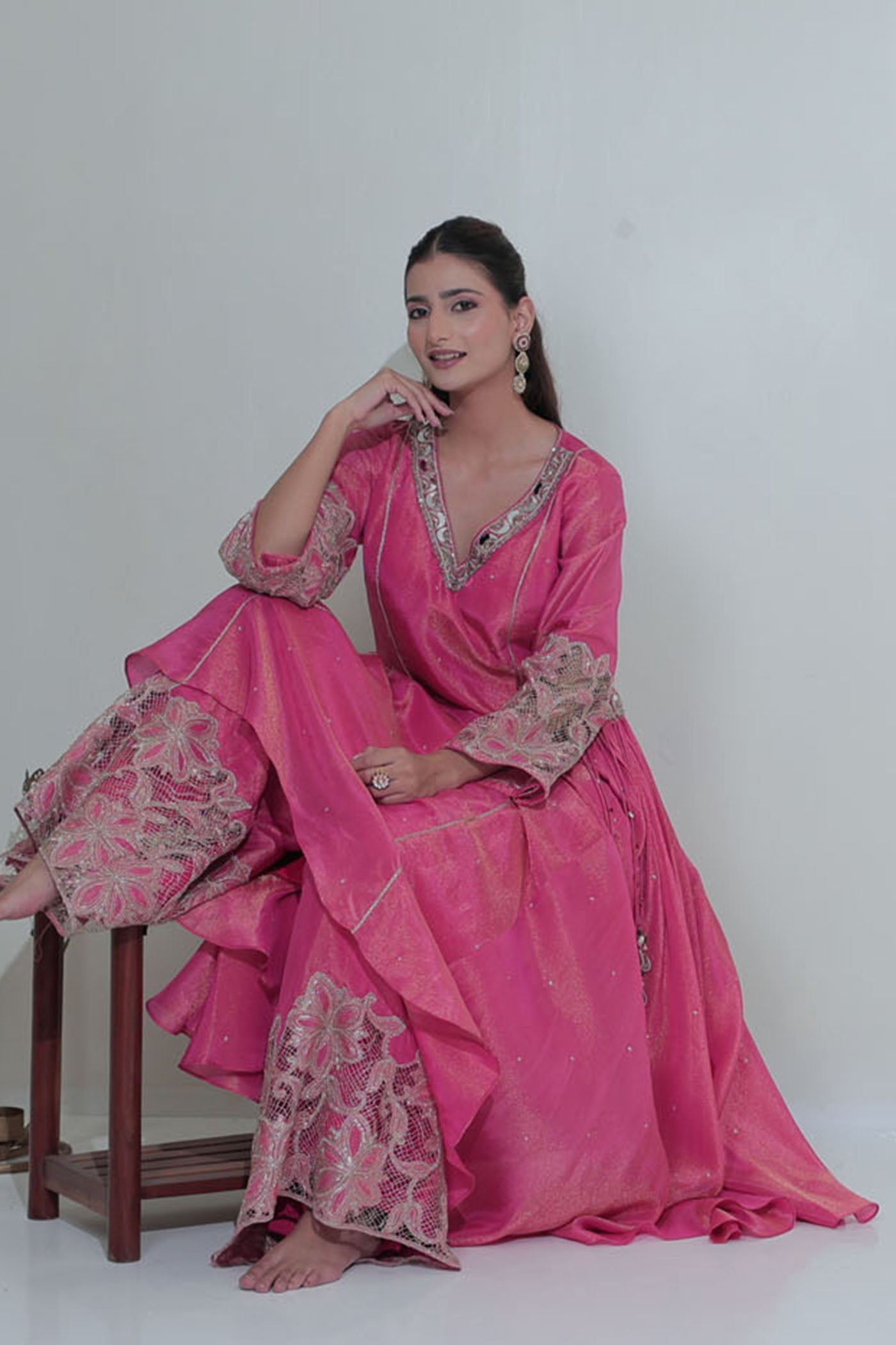 Arisha Panel Flow Anarkali Set