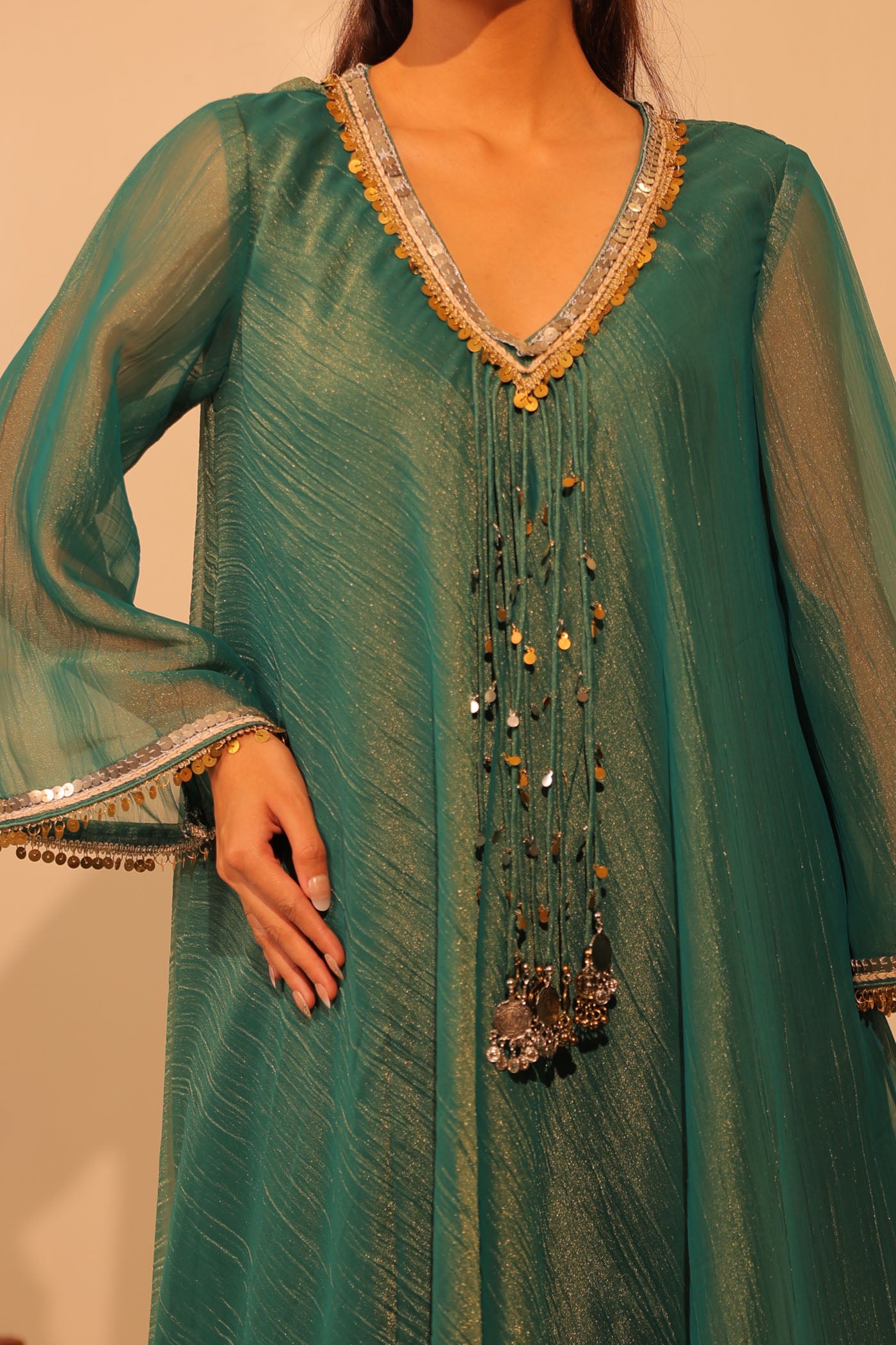 Seren A-Line Palaazo Set