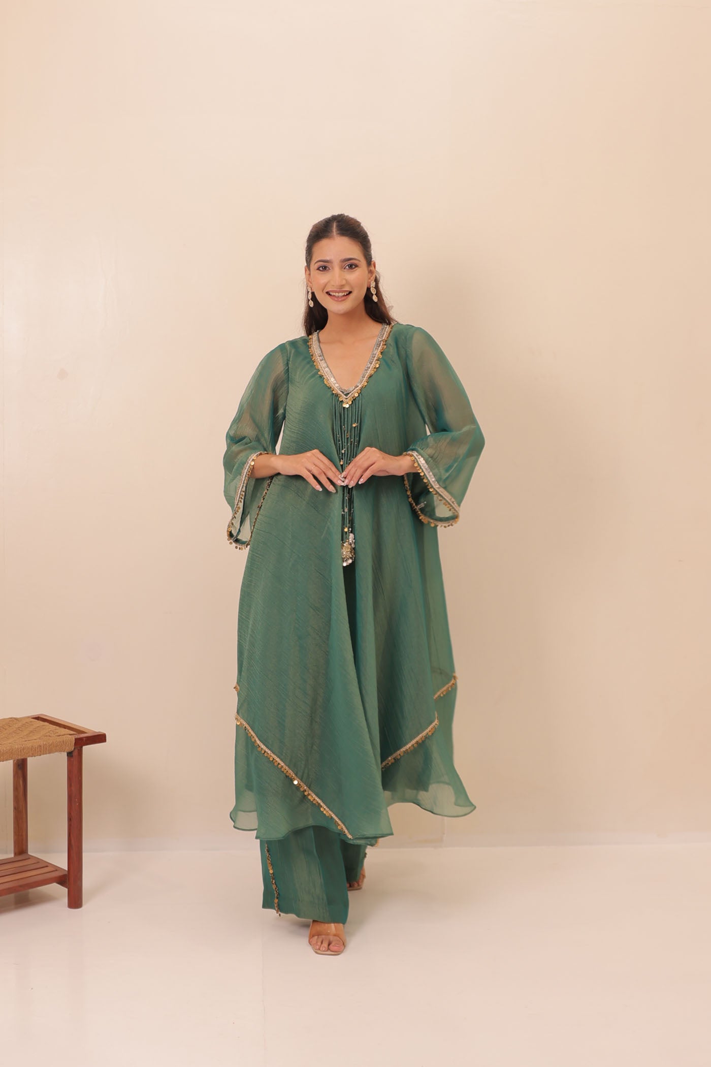 Seren A-Line Palaazo Set