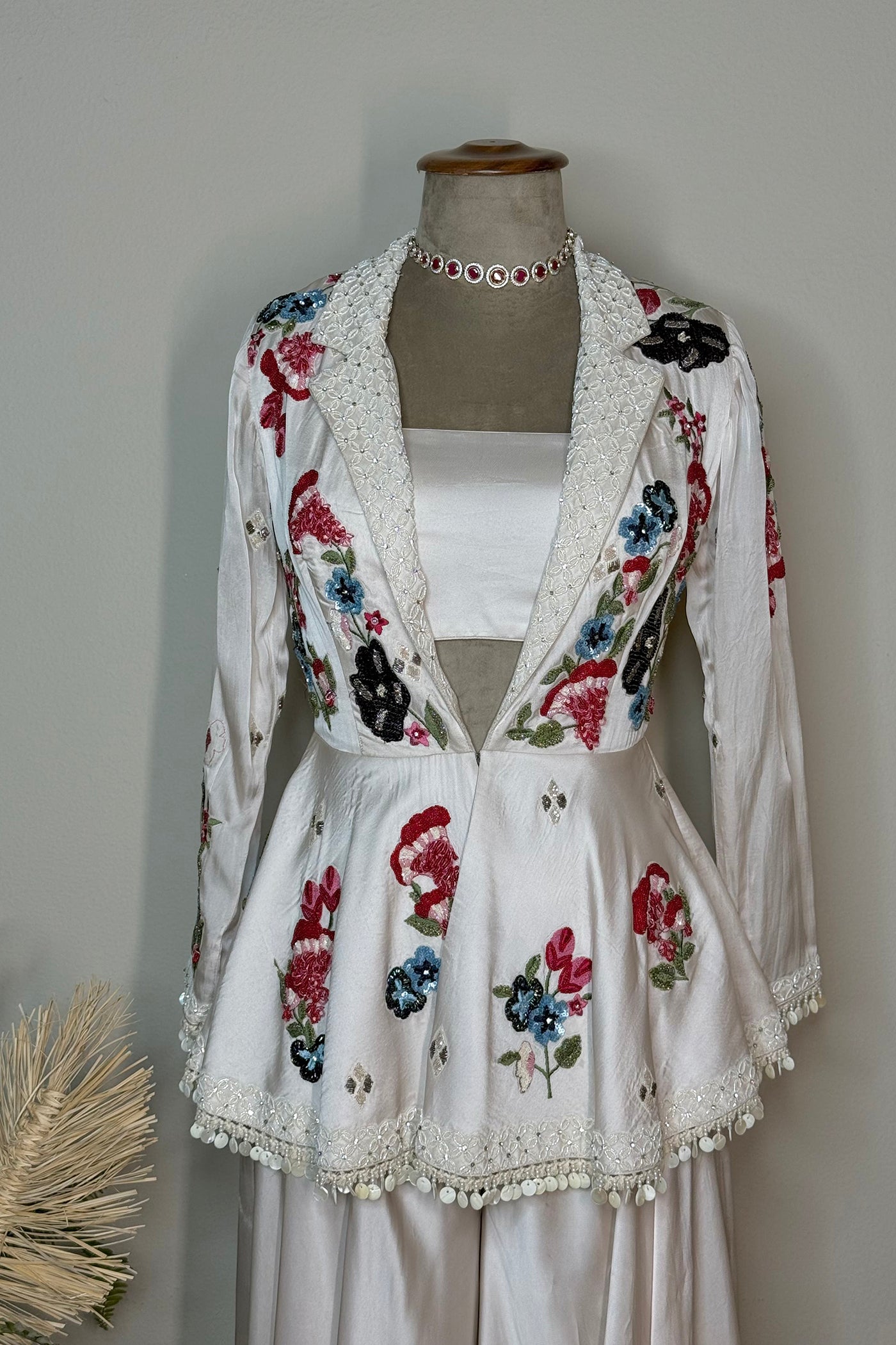 Trisha Peplum with Blouse and Palazzo
