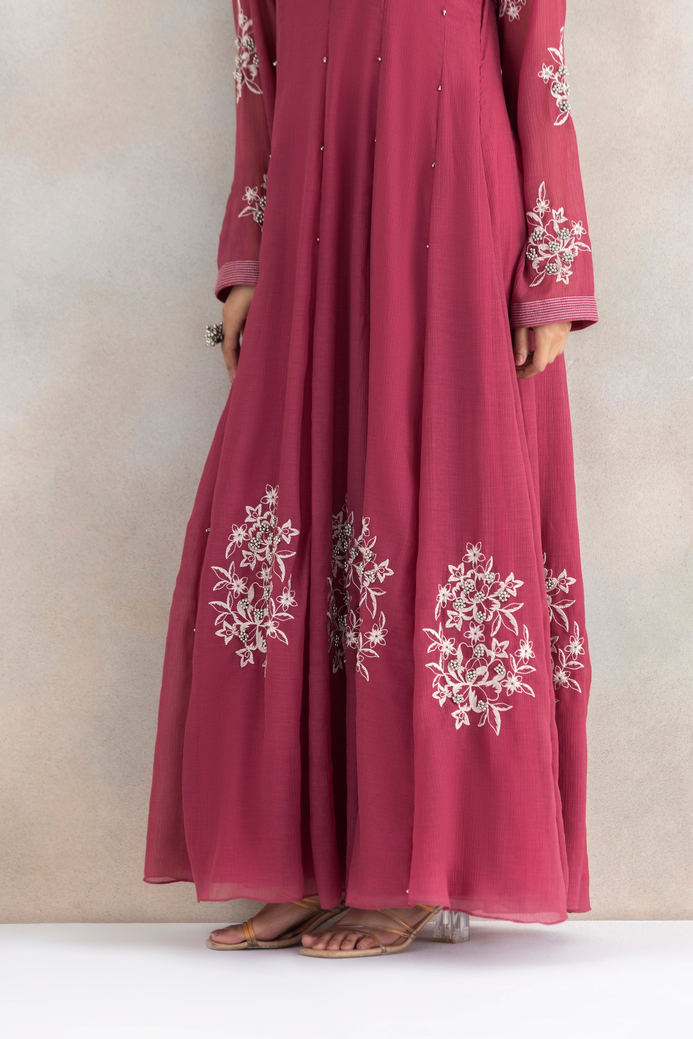 Ivory Ghungroo Anarkali