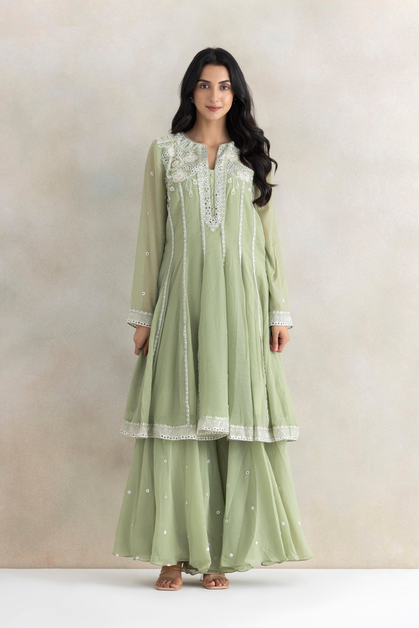 Nisha In Pastel Noor Suit Set