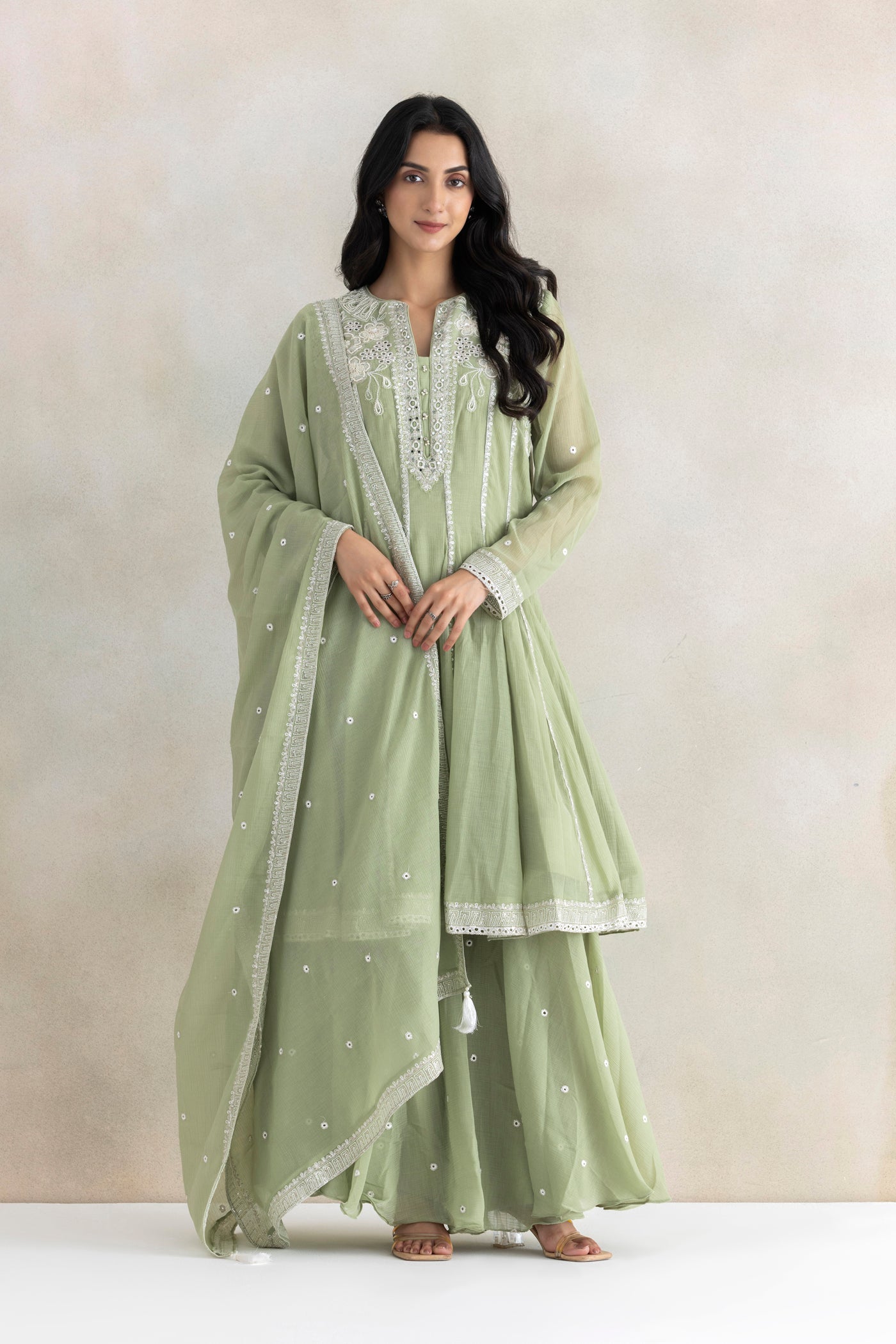 Nisha In Pastel Noor Suit Set