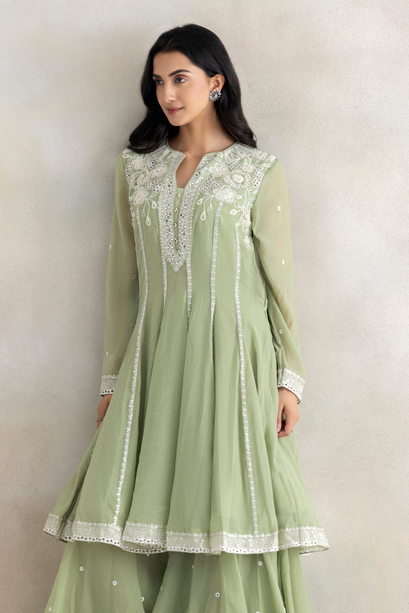 Nisha In Pastel Noor Suit Set