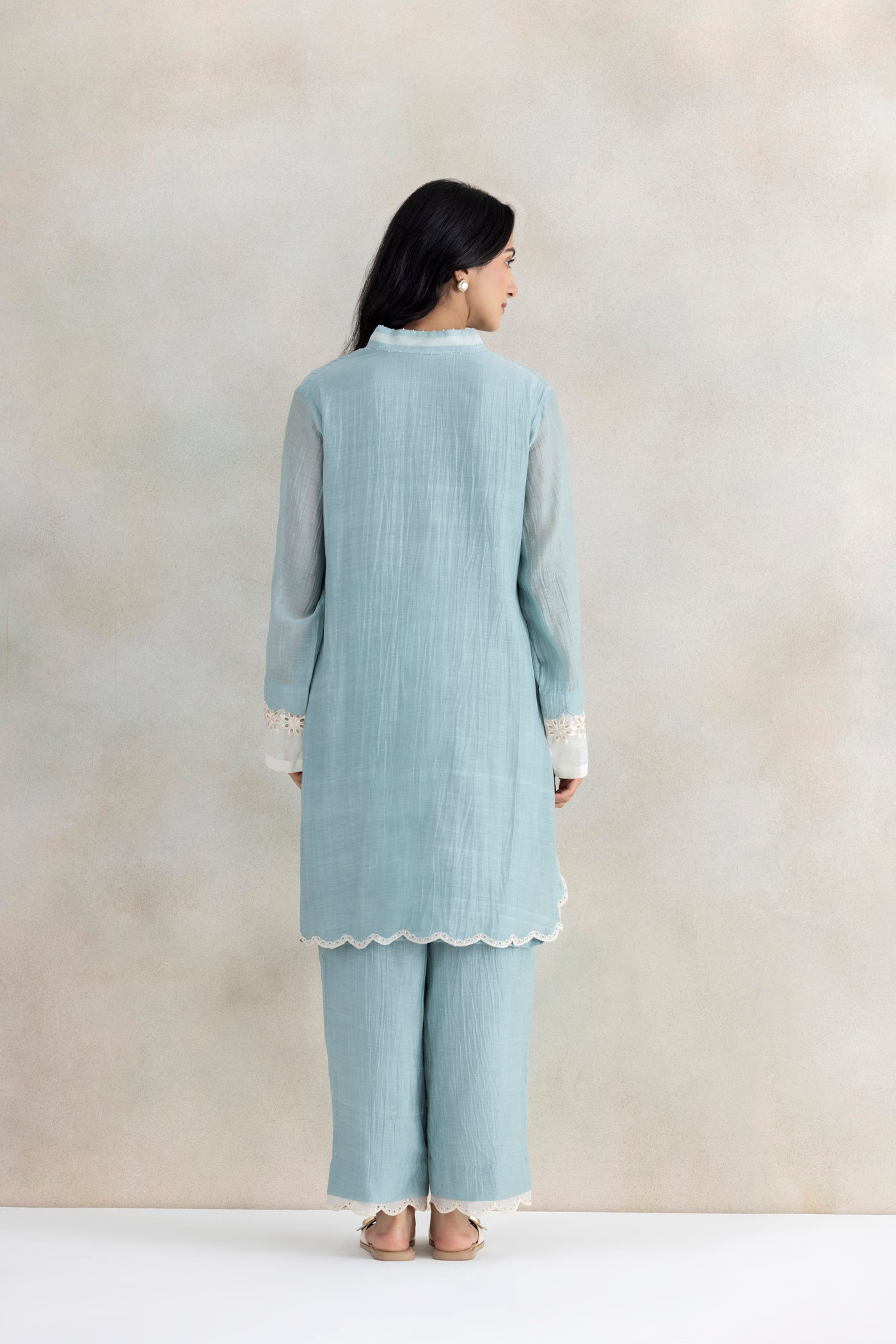 Zari Cutwork Kurta Set