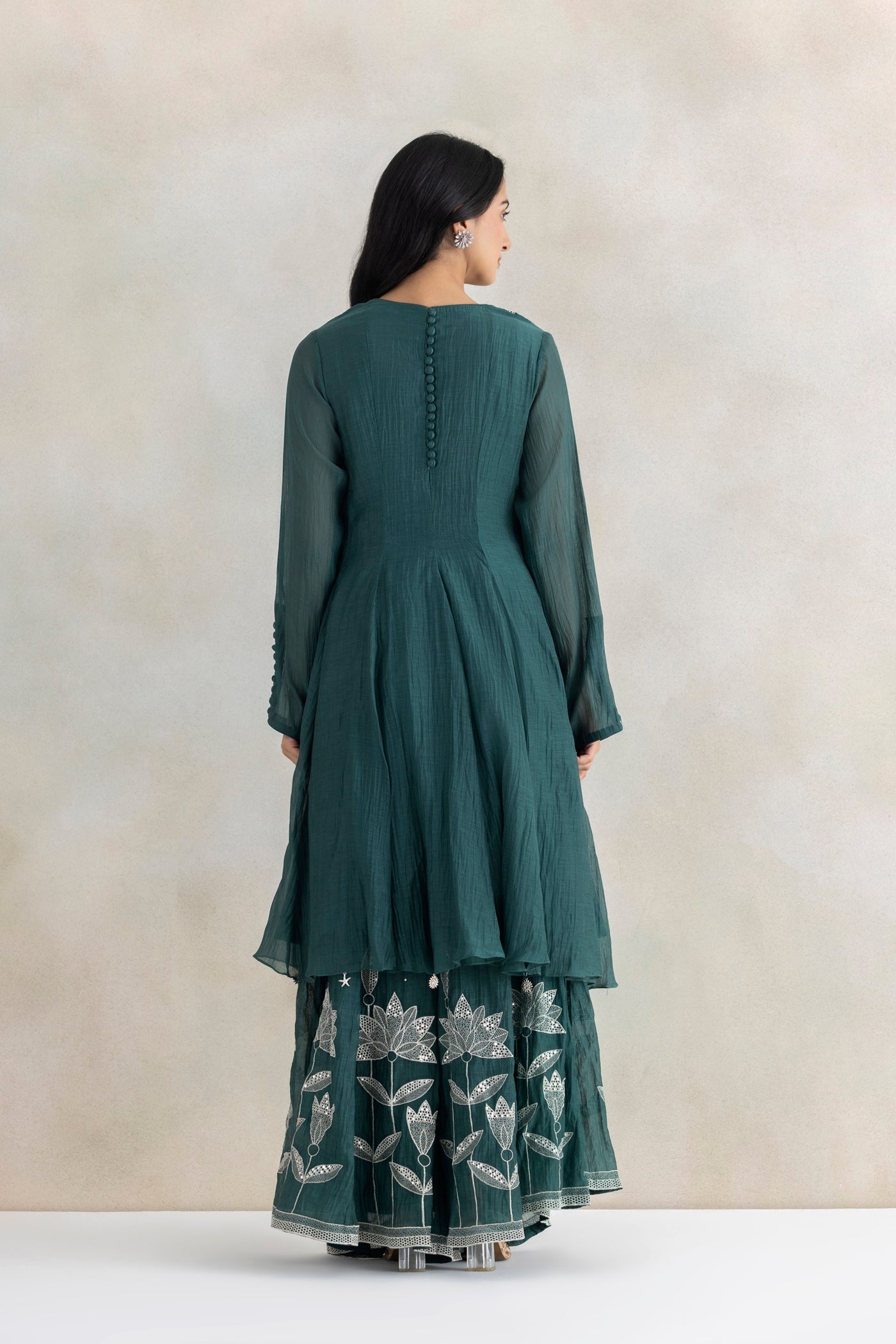 Zari Mirror Sharara Set