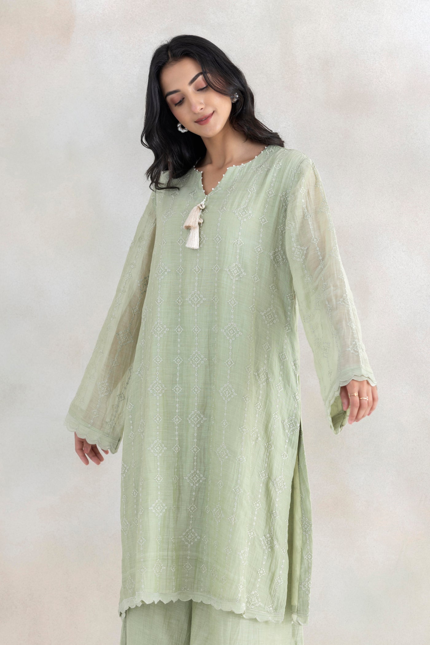 Scallop Shell Kurta Set