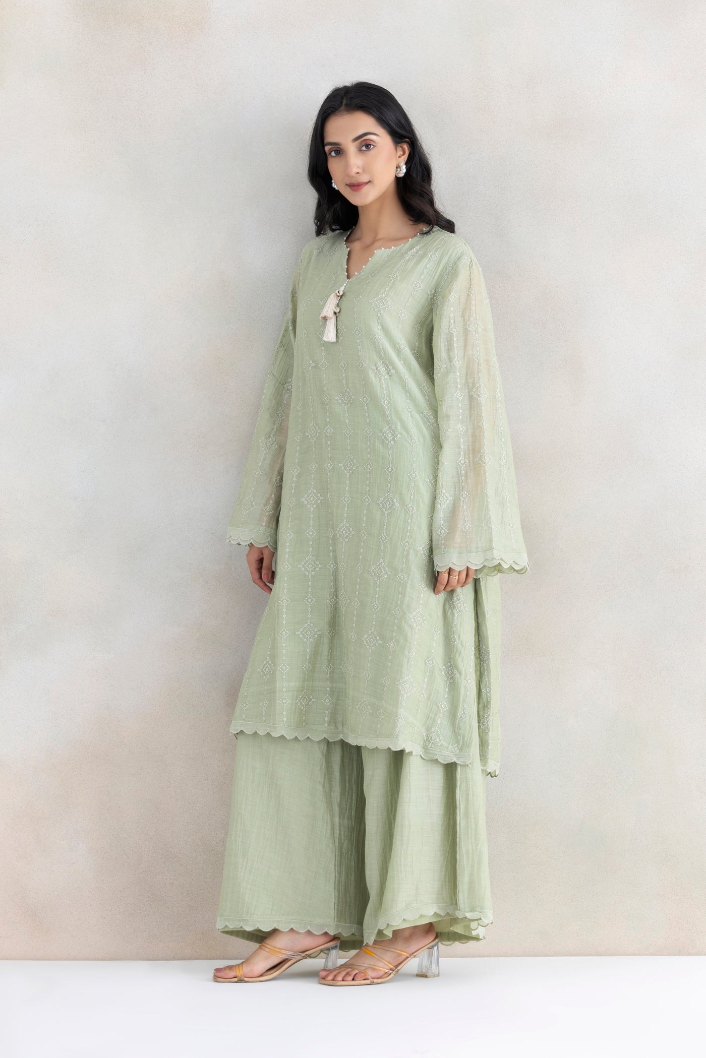 Scallop Shell Kurta Set
