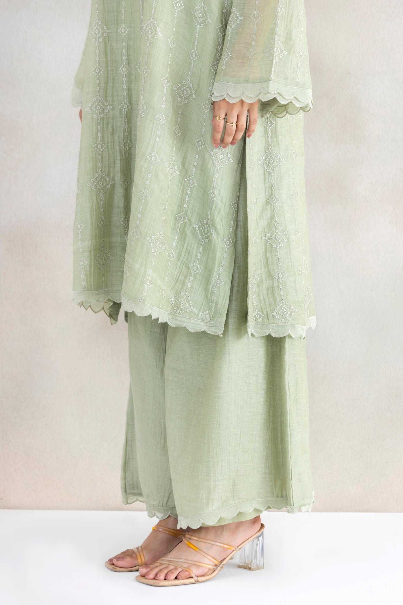 Scallop Shell Kurta Set