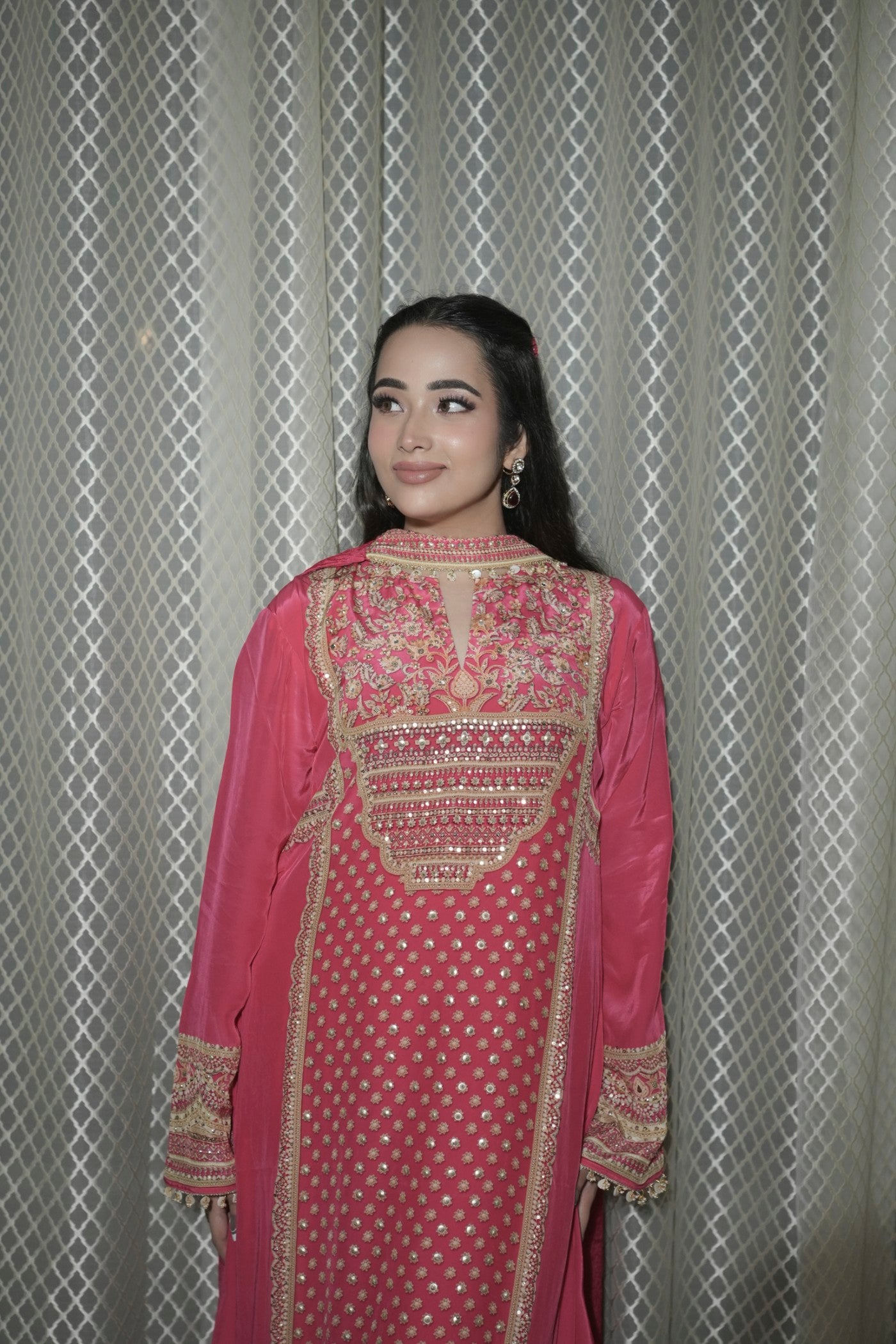 Ajnara Long Shirt and Palazzo Set