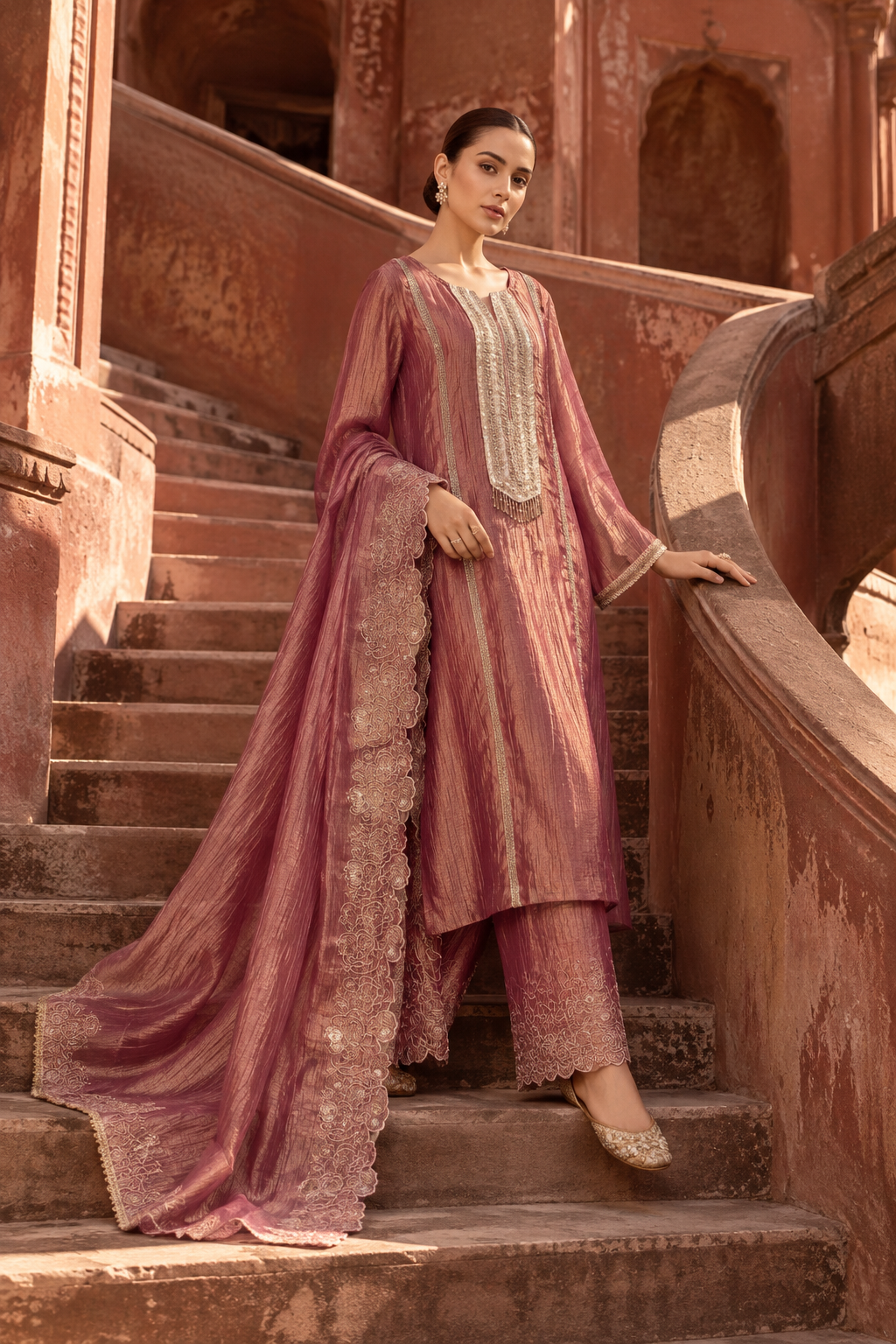 Eshma Pink Suit Set