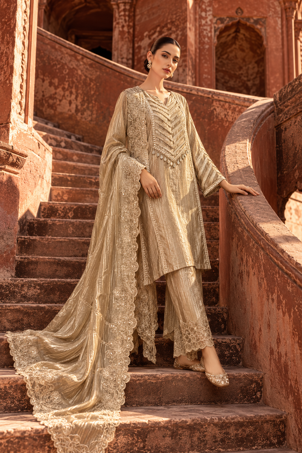 Eshma Brown Suit Set