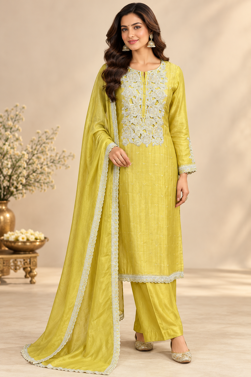 Syha Yellow Suit Set