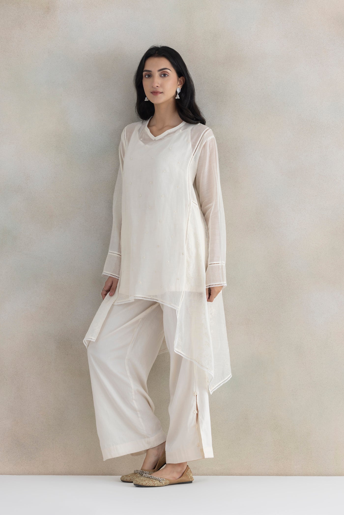 Kaya Drop Cut Kurta Set