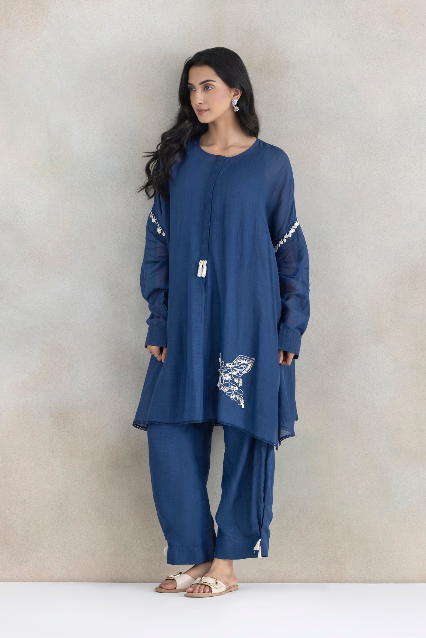 Dori Linen Kurta Set