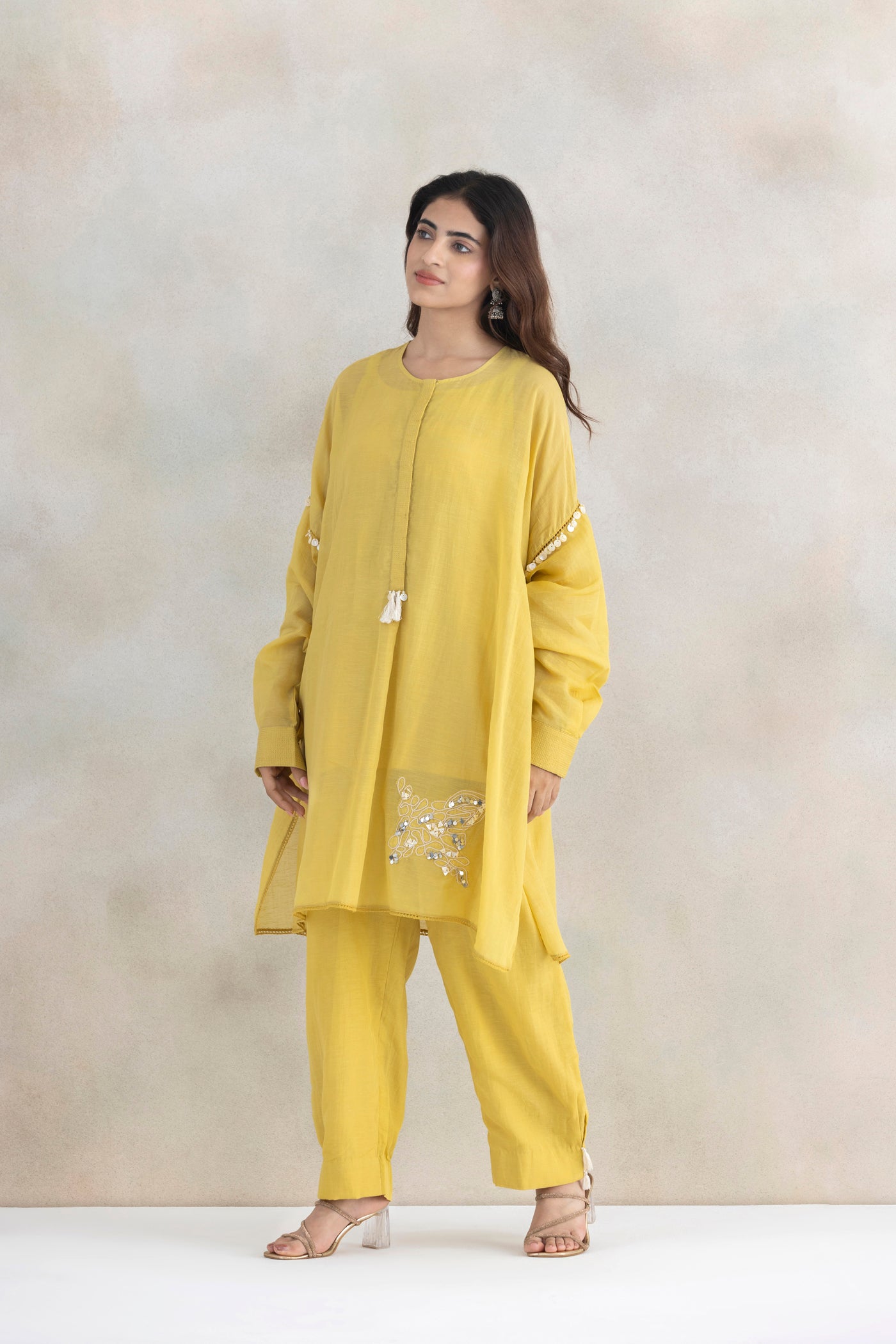 Dori Linen Kurta Set