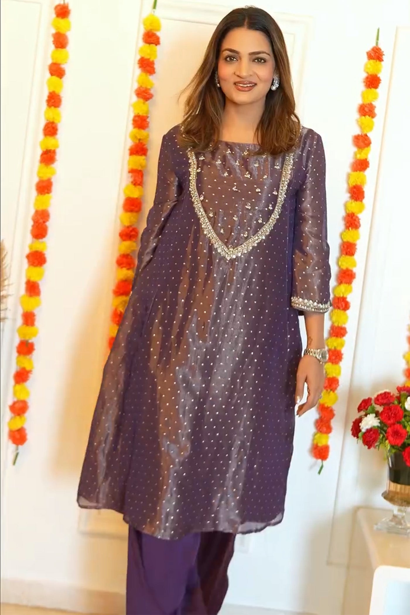 Supriya Nagpal In Elara Kurta Set
