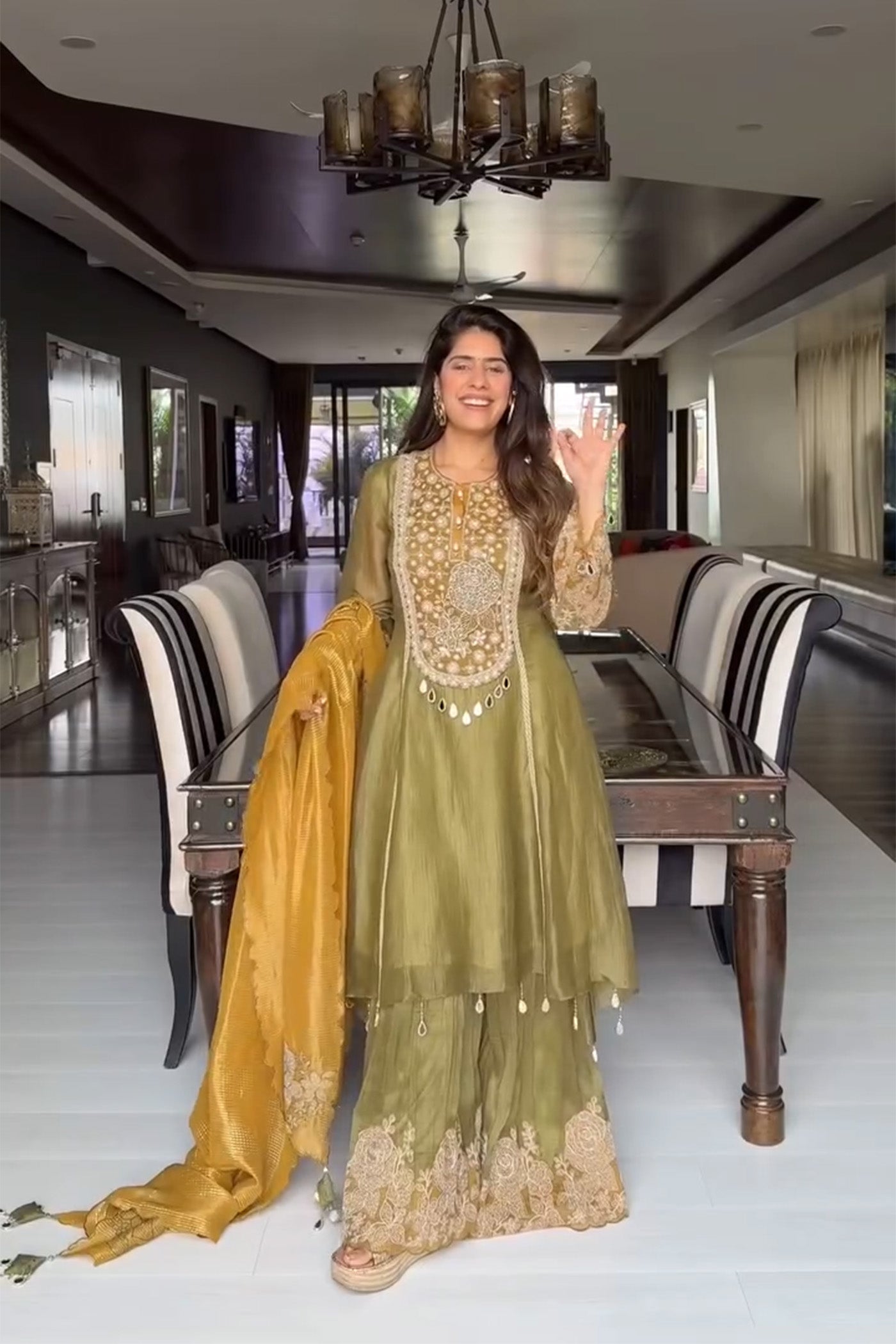 Mehal Kejriwal In Amayra Sharara Suit Set With Dupatta