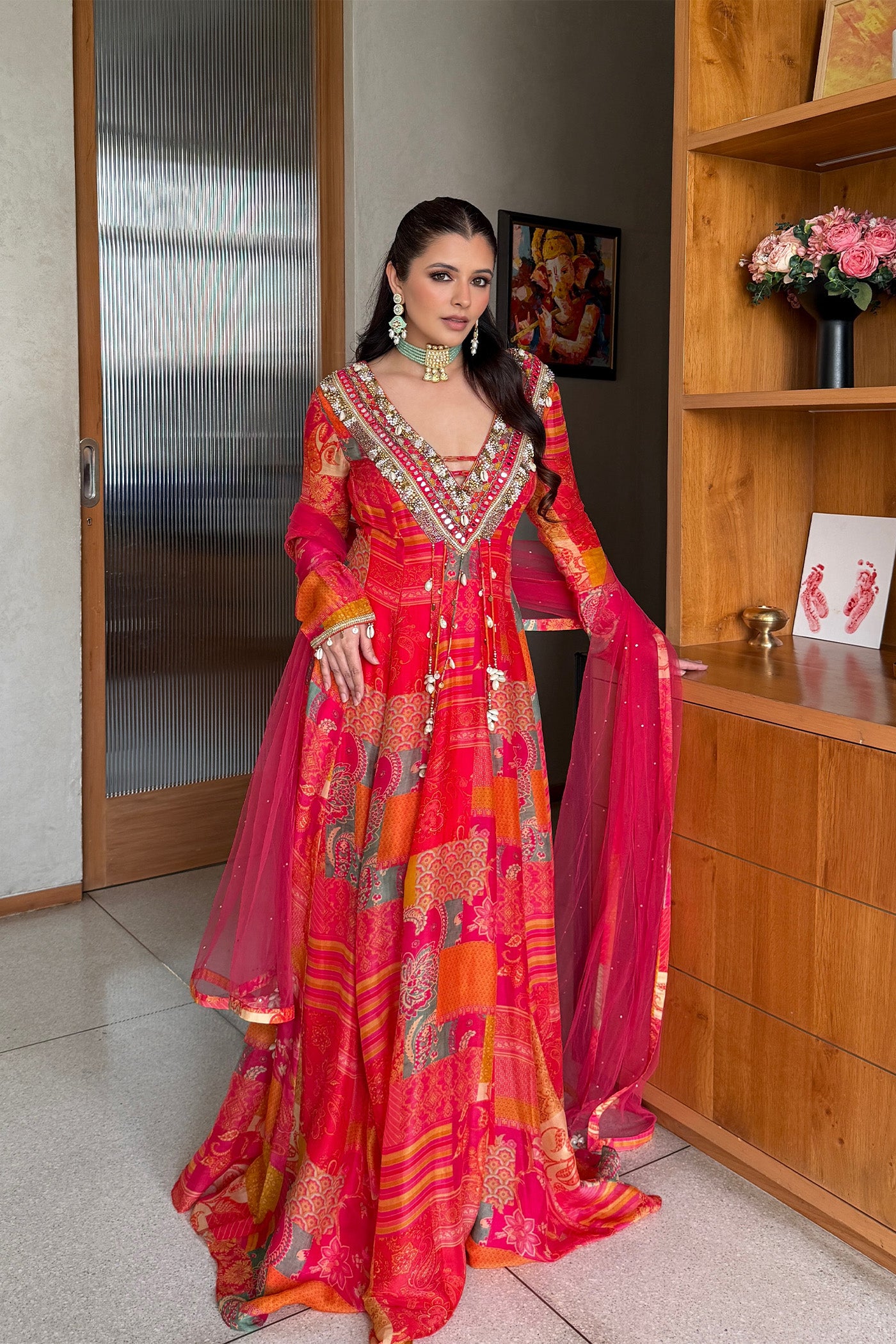 Natasha Luthra In Aria Bloom Gown