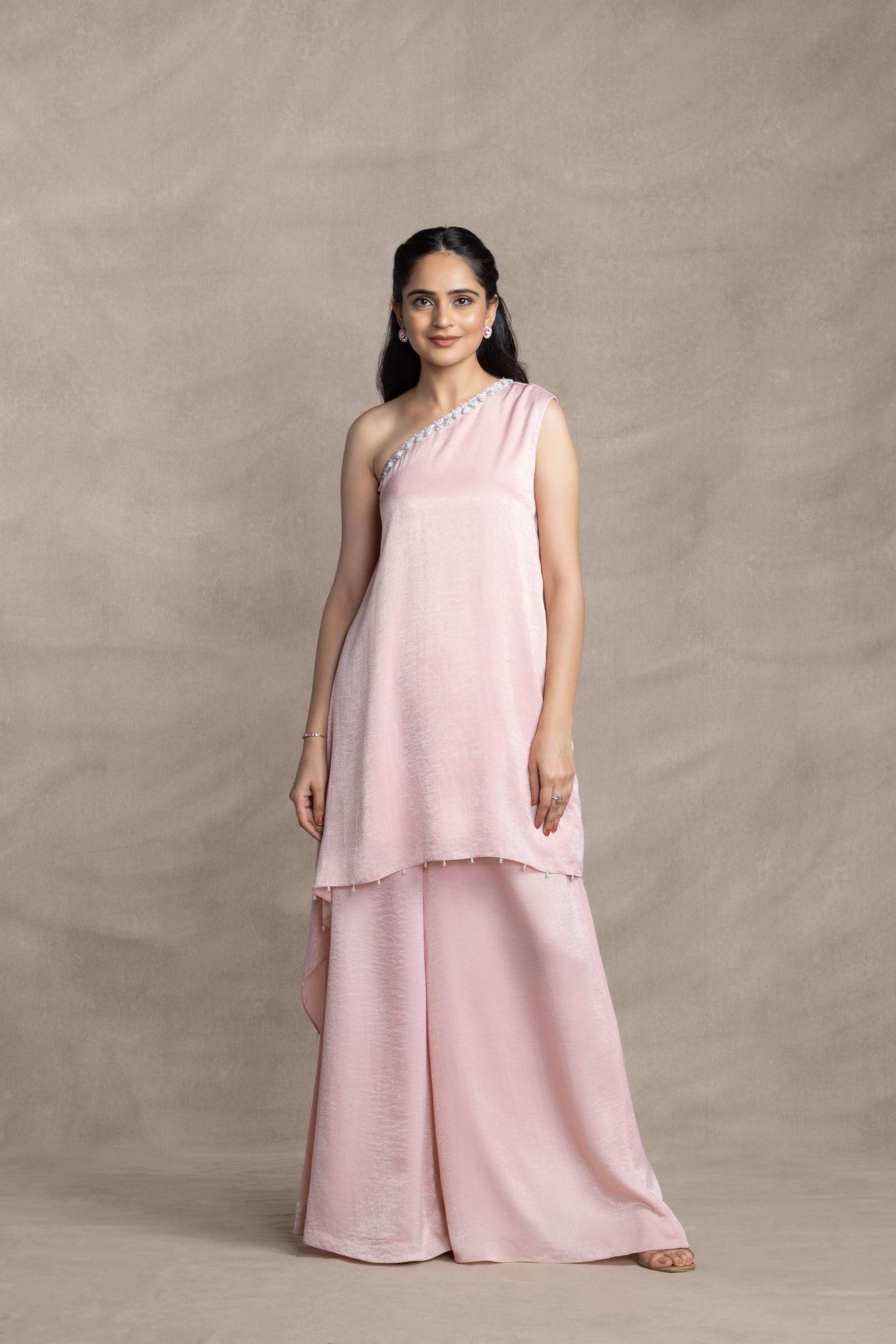 Kina One Shoulder Kaftan Set