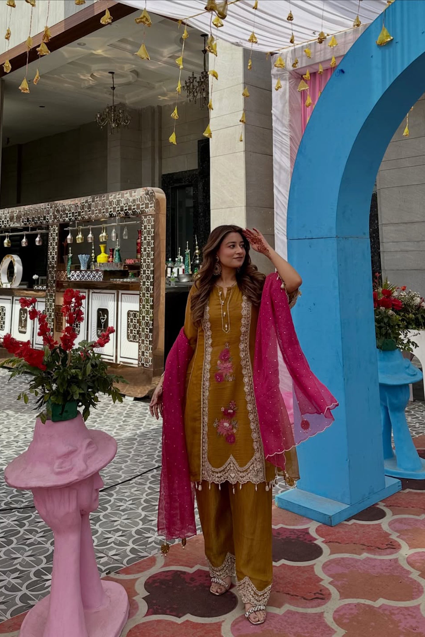 Ritika Bhandari Kedia In Noorika Garara Set