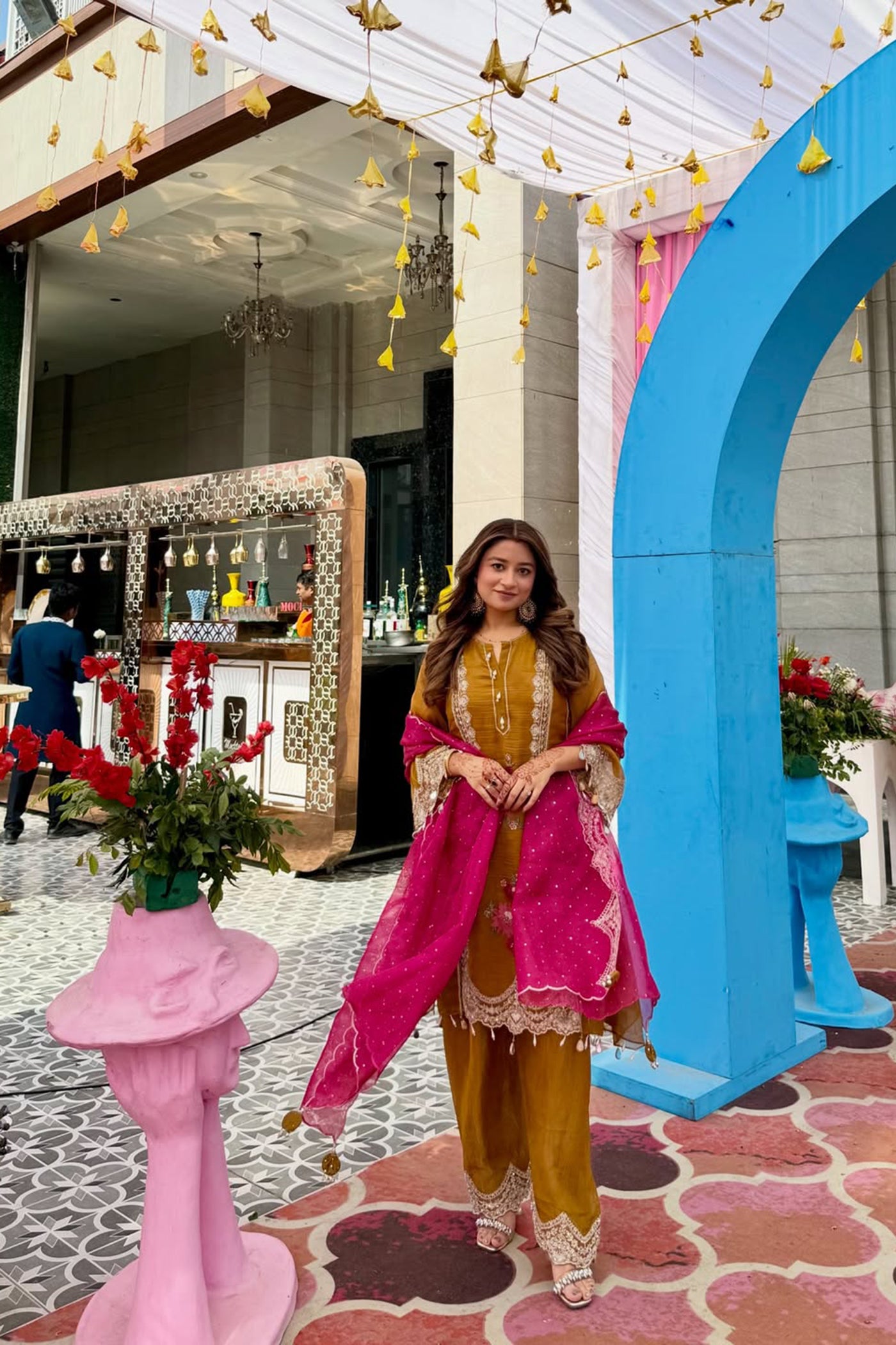 Ritika Bhandari Kedia In Noorika Garara Set