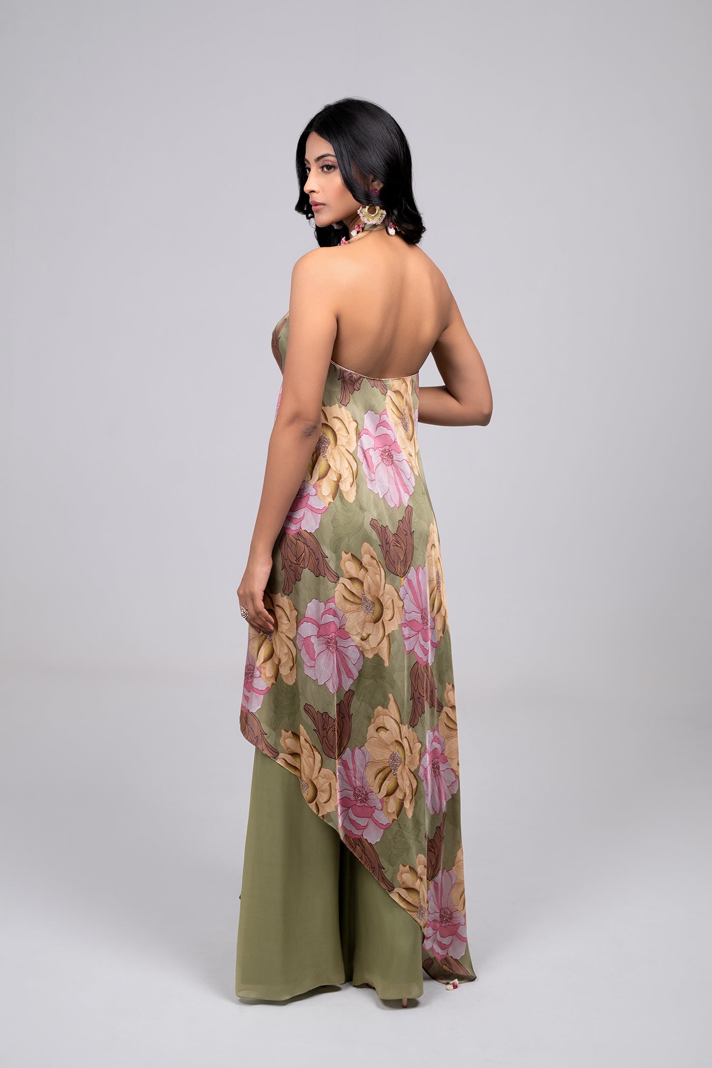 Dollie Asymmetric Top And Palazzo Set