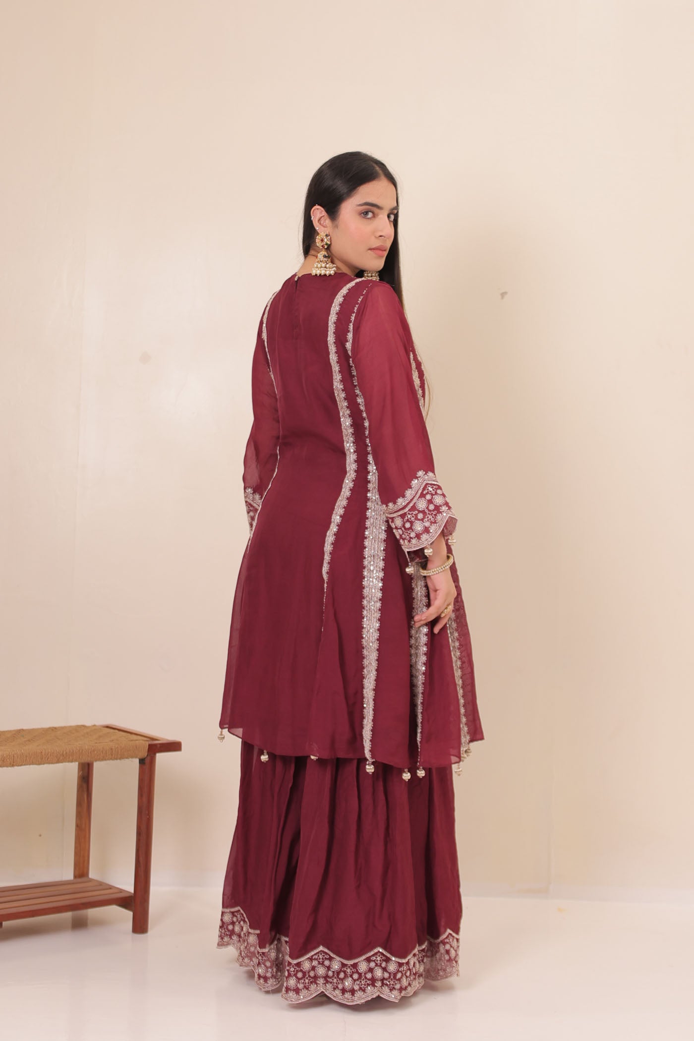 Ahira Sharara Suit Set With Dupatta