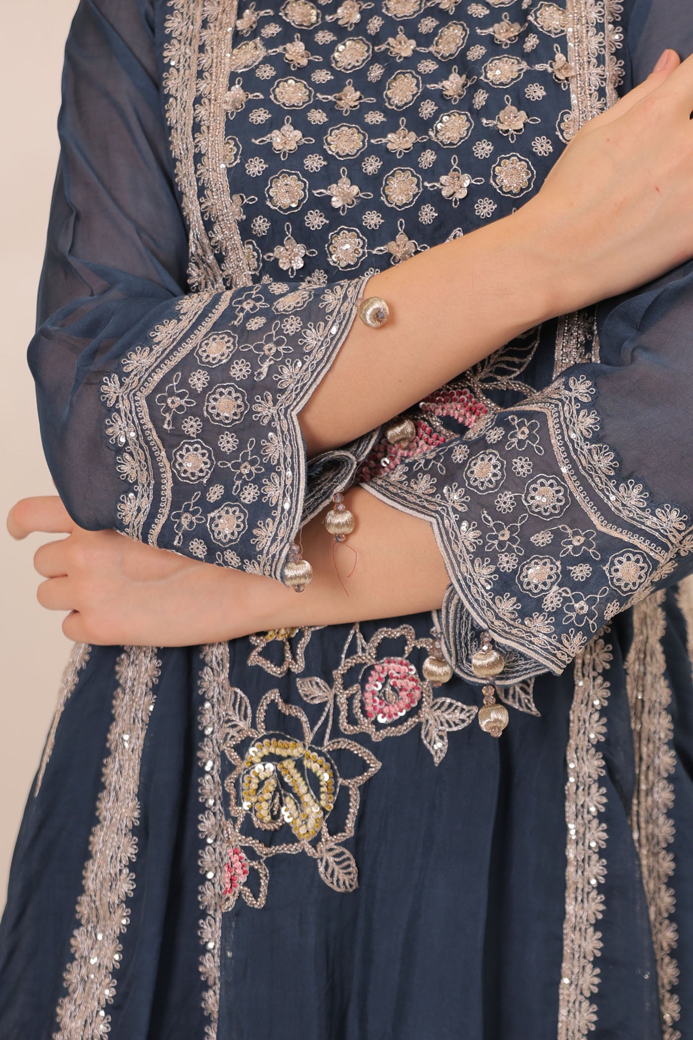 Ahira Sharara Suit Set With Dupatta