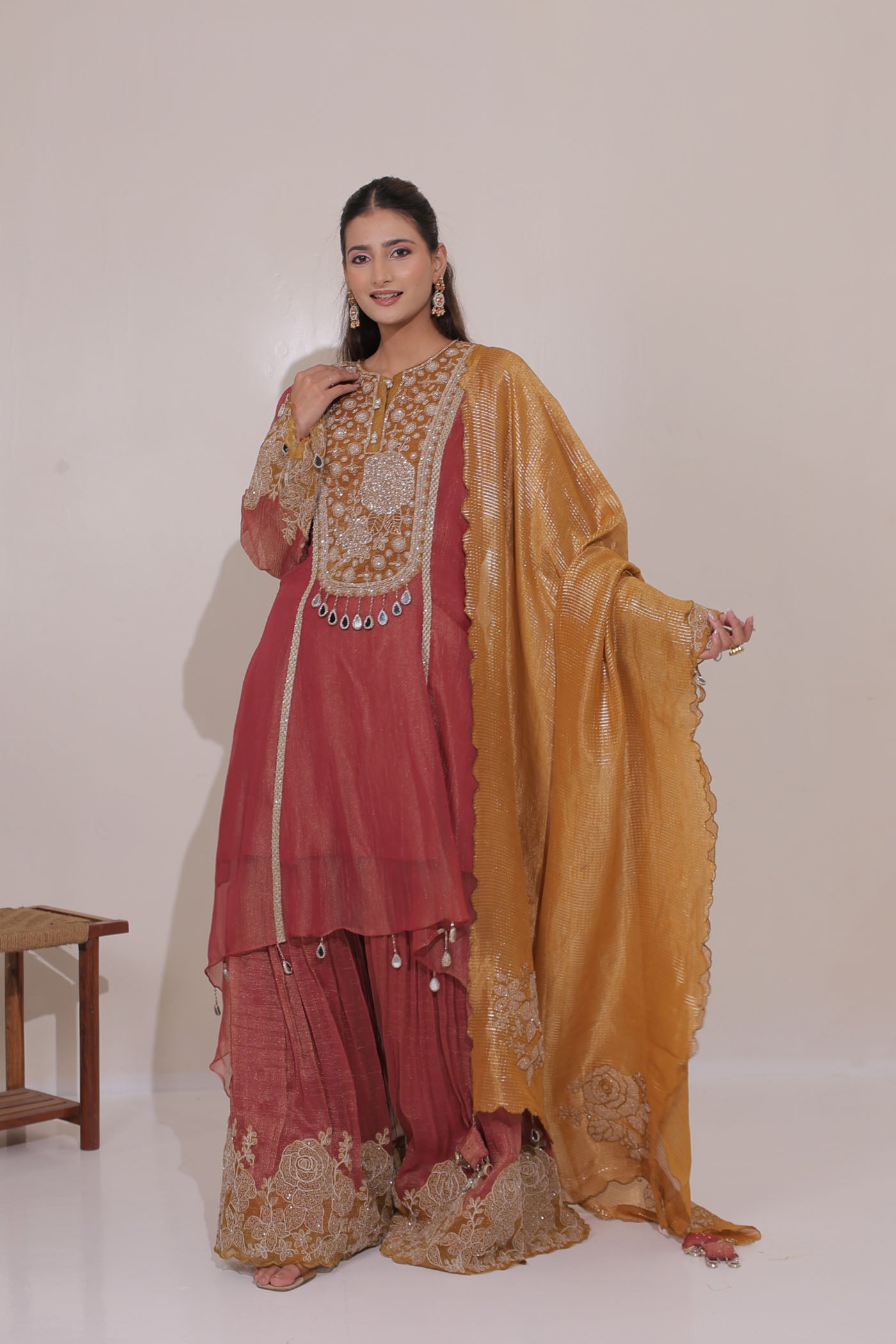 Amayra Sharara Suit Set With Dupatta