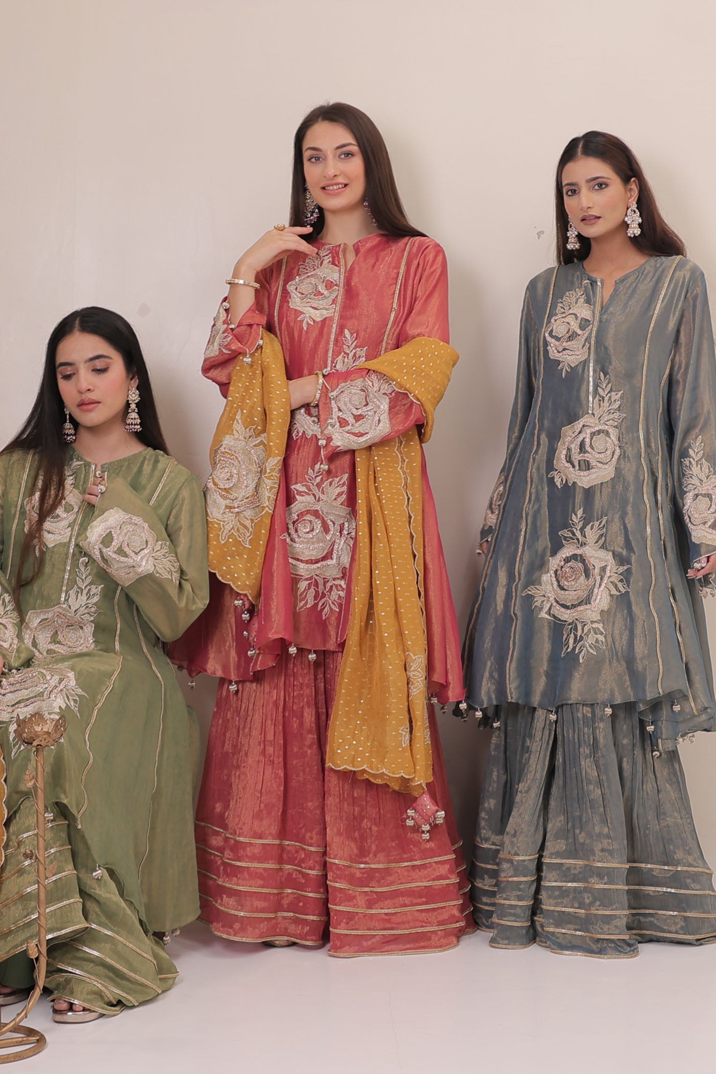 Saira Suit Set With Dupatta