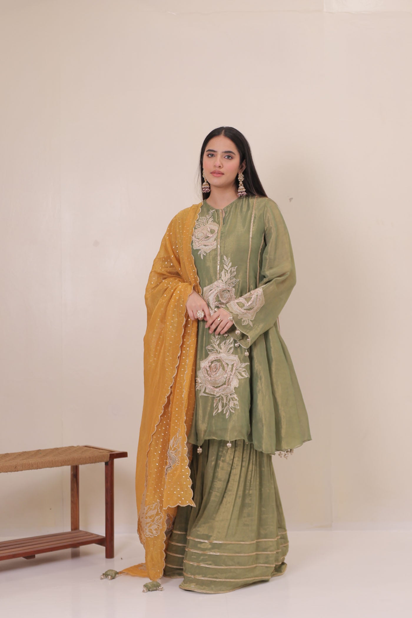 Saira Suit Set With Dupatta