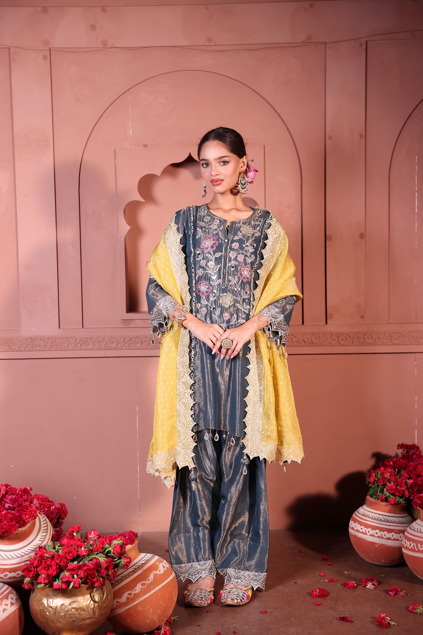 Samira Farsan Salwar Suit Set With Dupatta