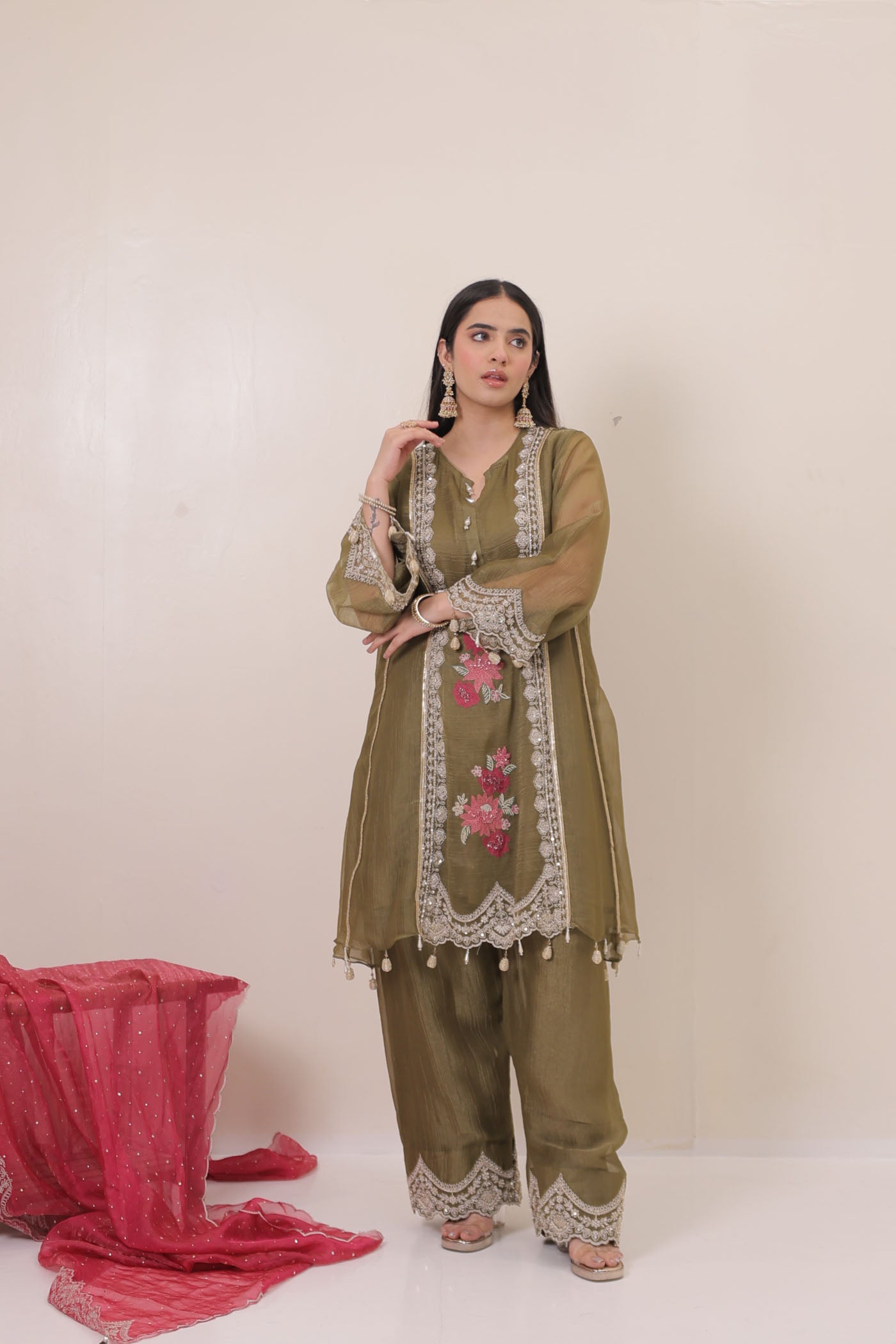 Amara Farsan Salwar Suit Set With Dupatta