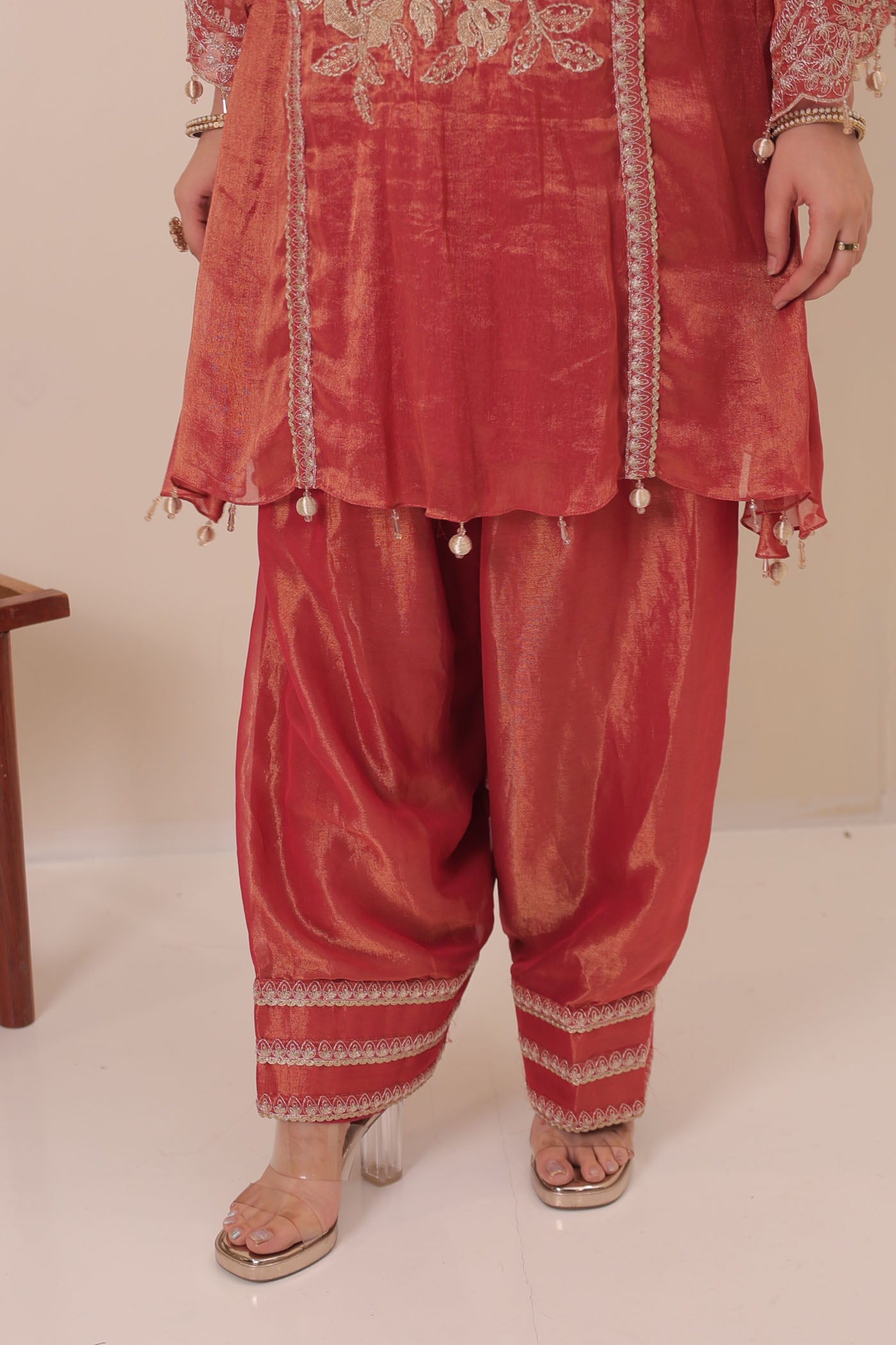 Zinia Farsan Salwar Suit Set With Dupatta